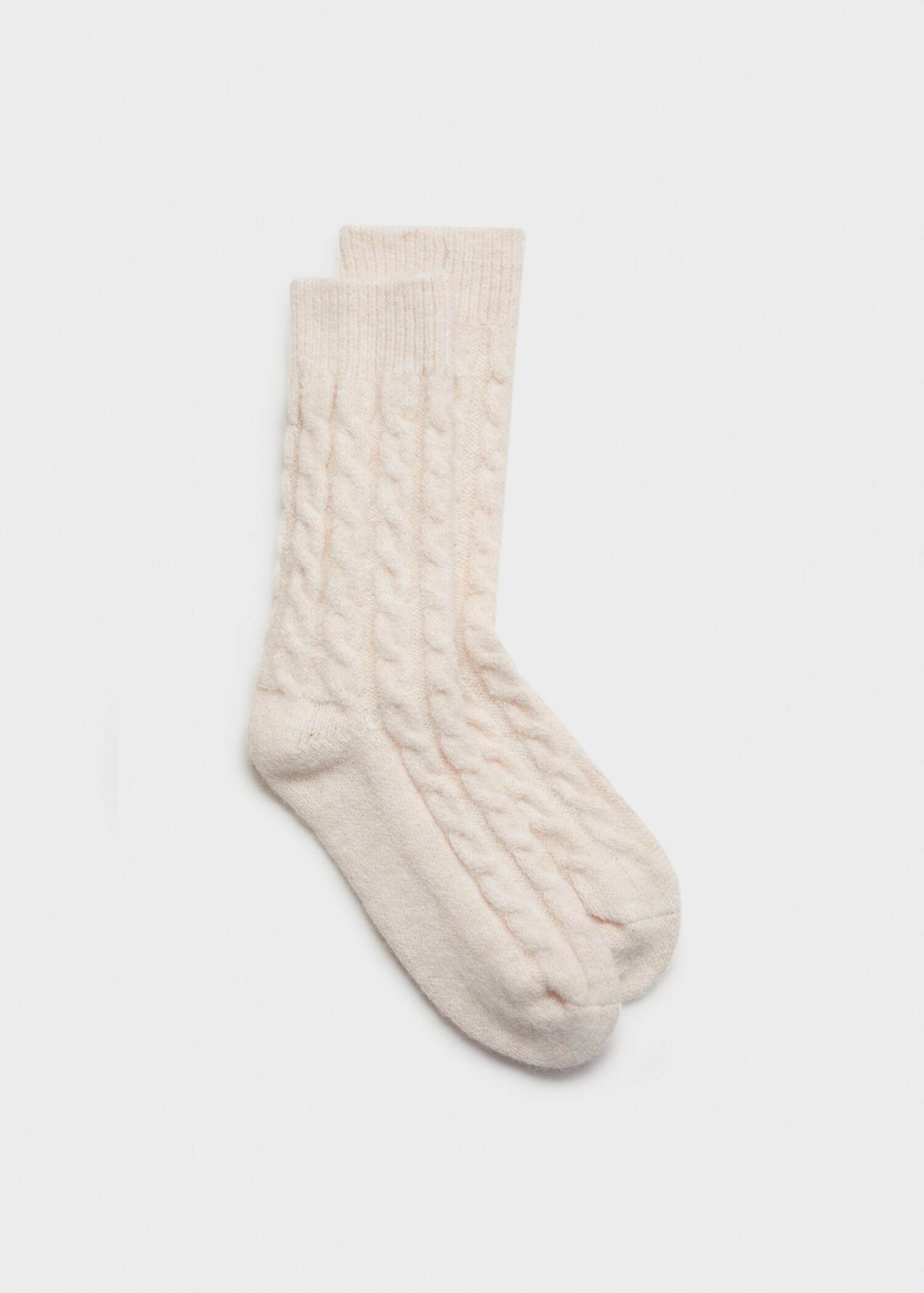 Chunky-knitted braided socks - Article without model