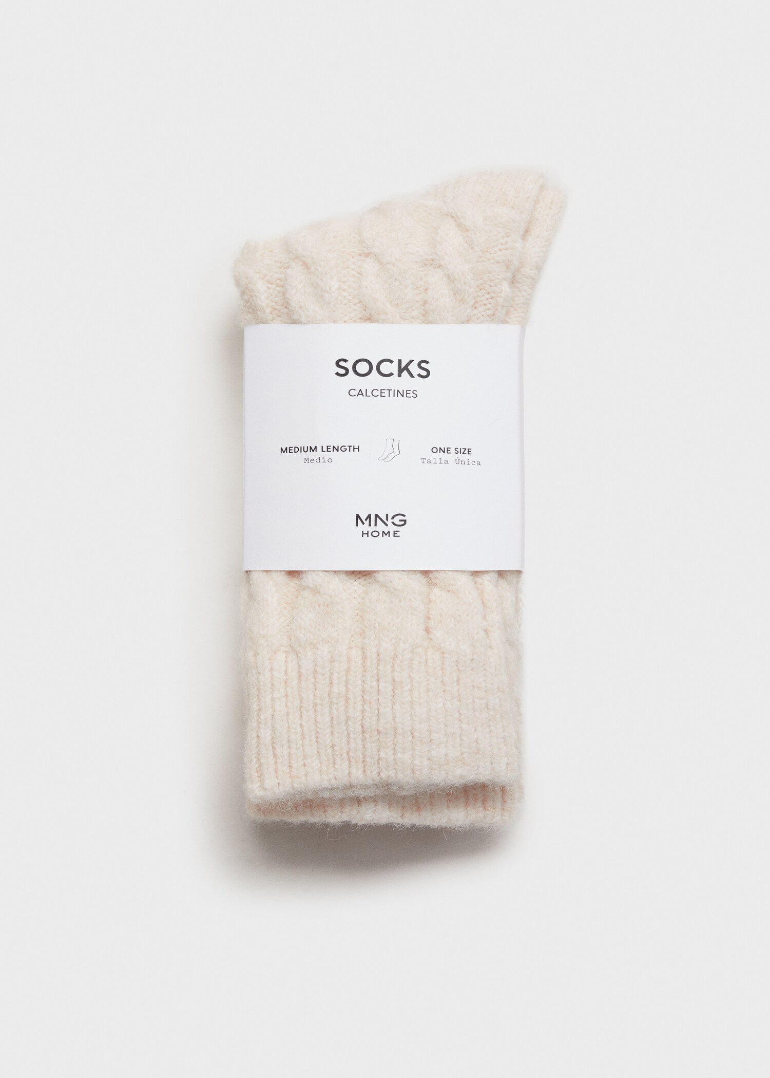 Chunky-knitted braided socks - Details of the article 0