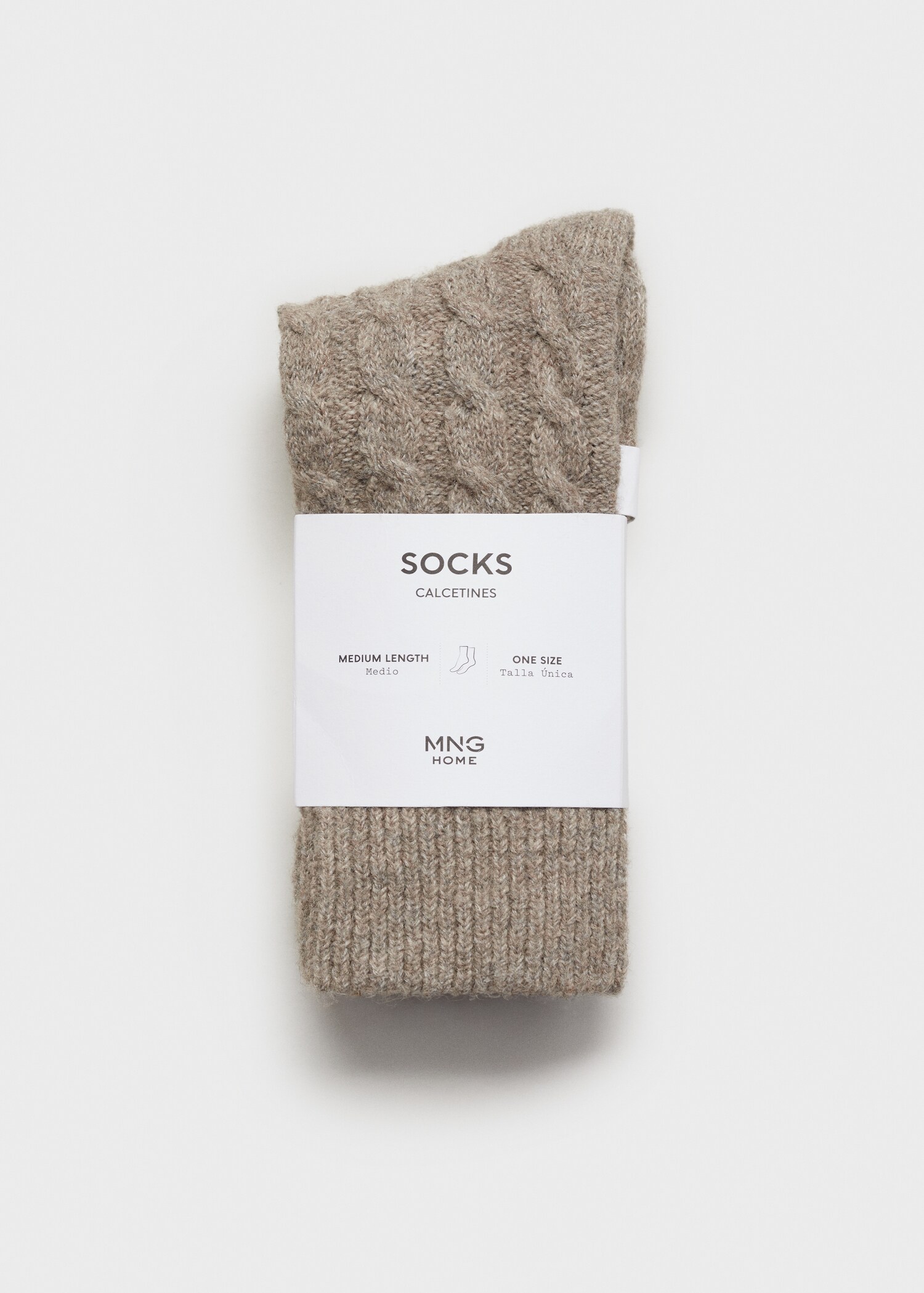 Chunky-knitted braided socks - Details of the article 0
