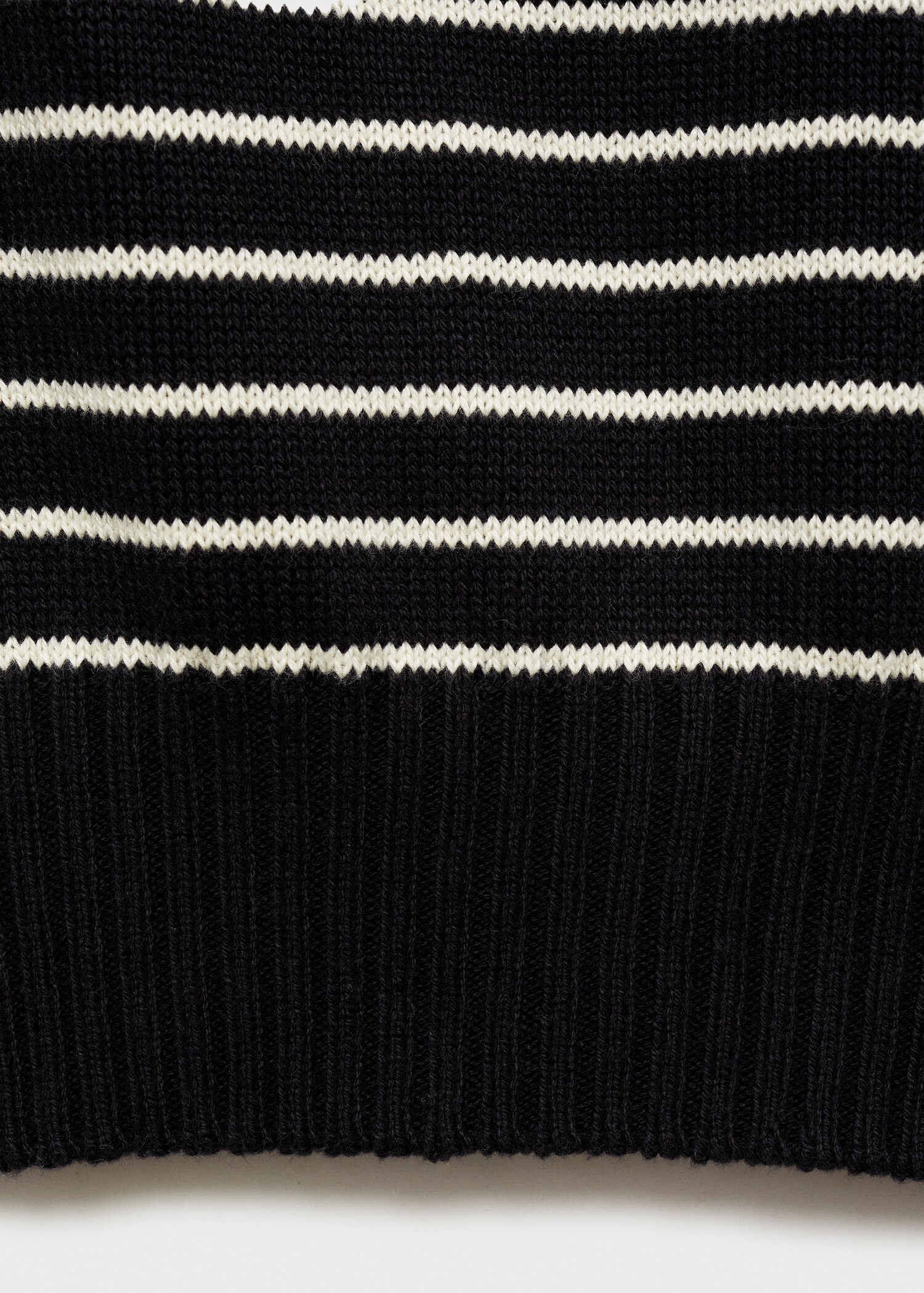 Striped knitted gilet - Details of the article 0