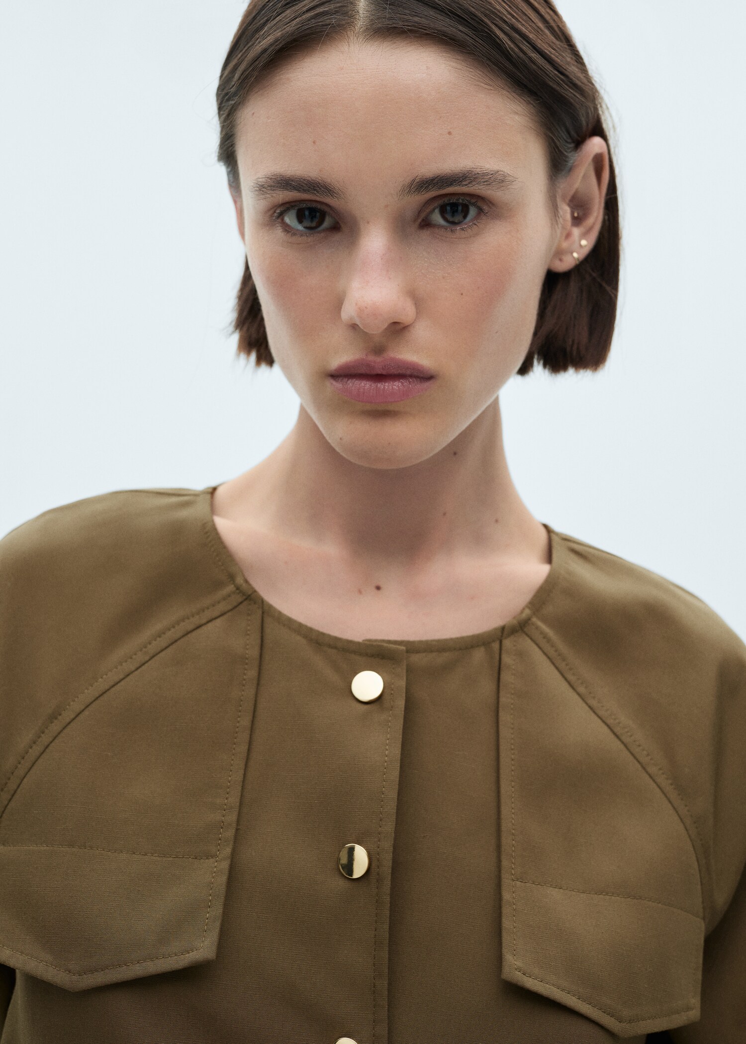 Jacke aus Lyocell mit Taschen - Detail des Artikels 1