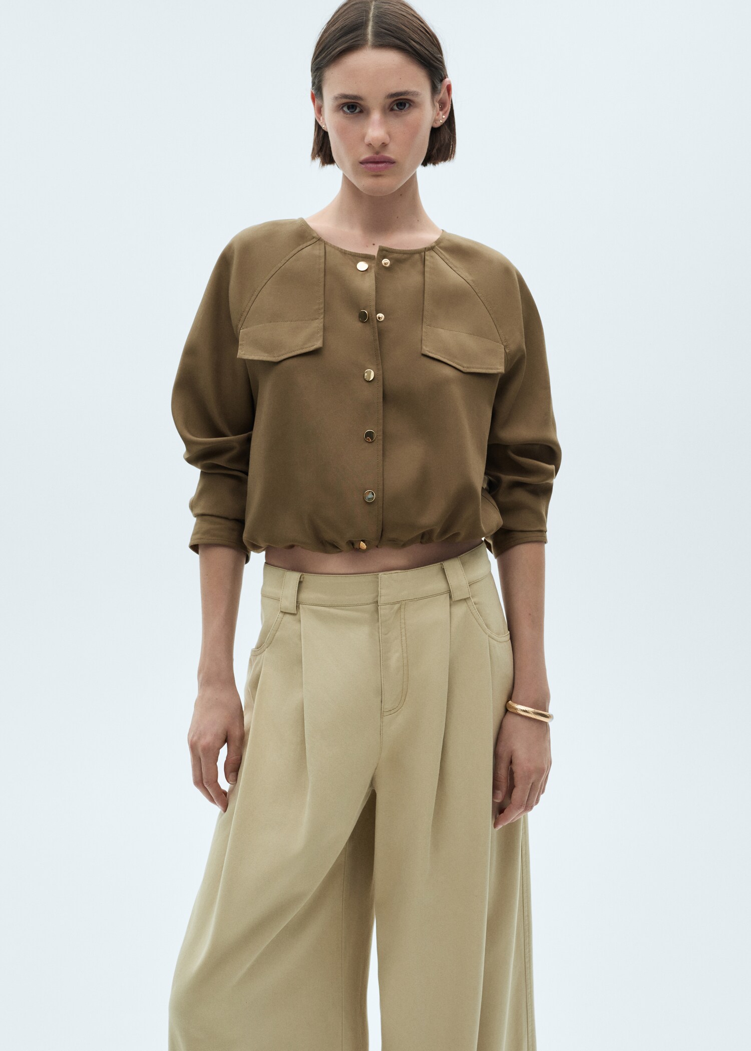 Jacke aus Lyocell mit Taschen - Detail des Artikels 2