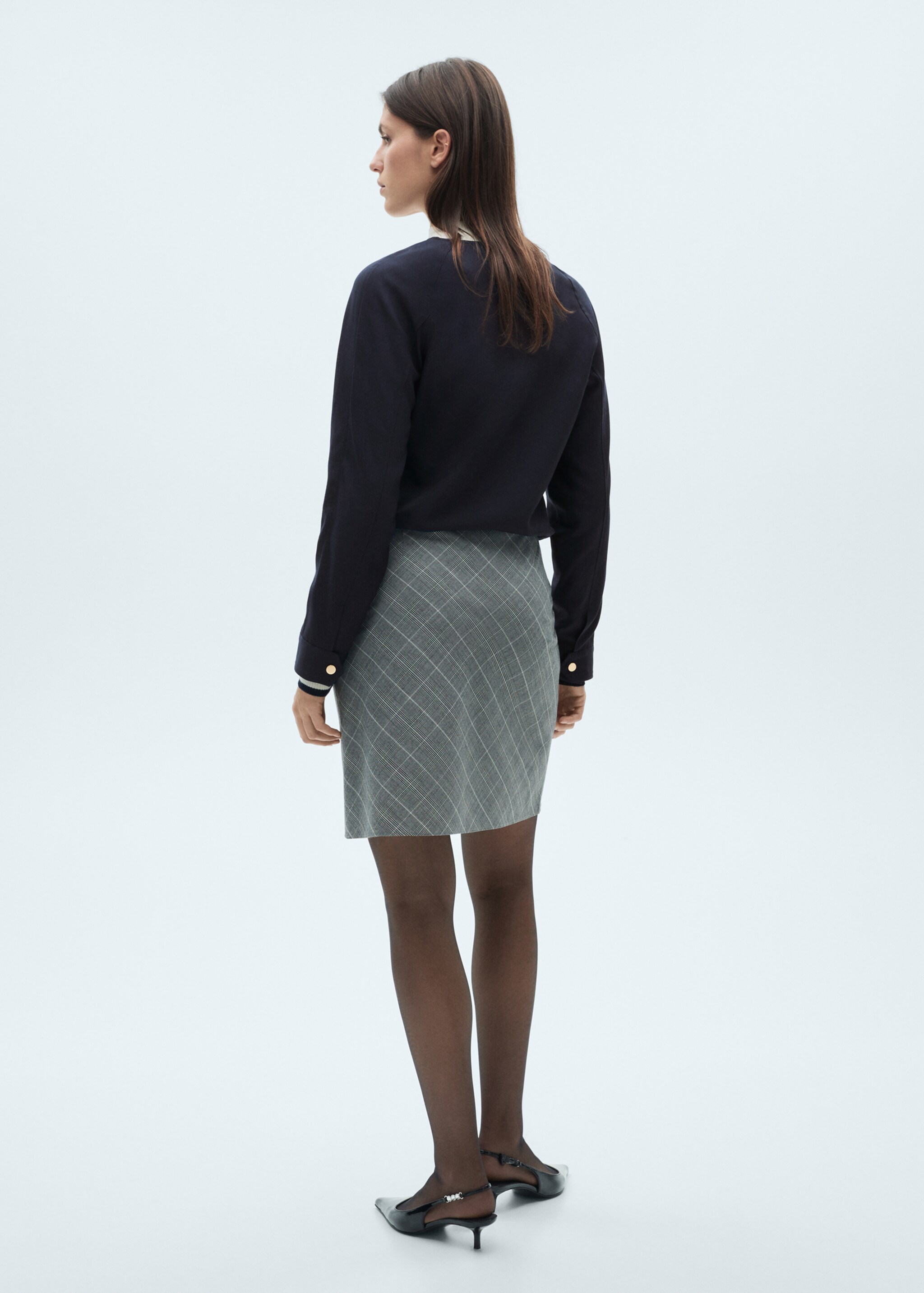 Lyocell jacket with pockets - Reverse of the article
