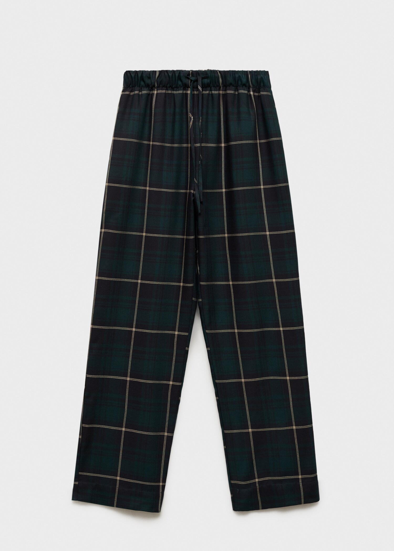 Straight checked trousers - Article without model