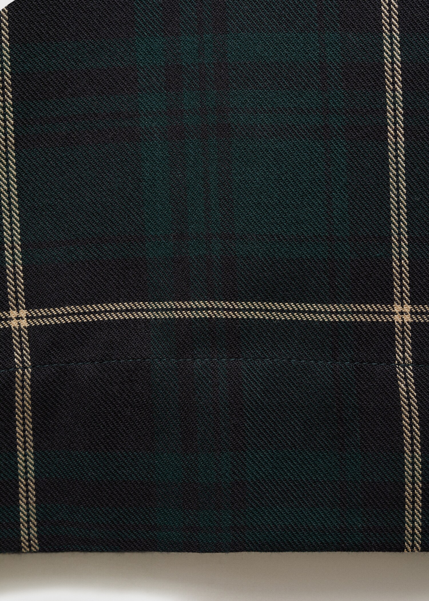 Straight checked trousers - Details of the article 0