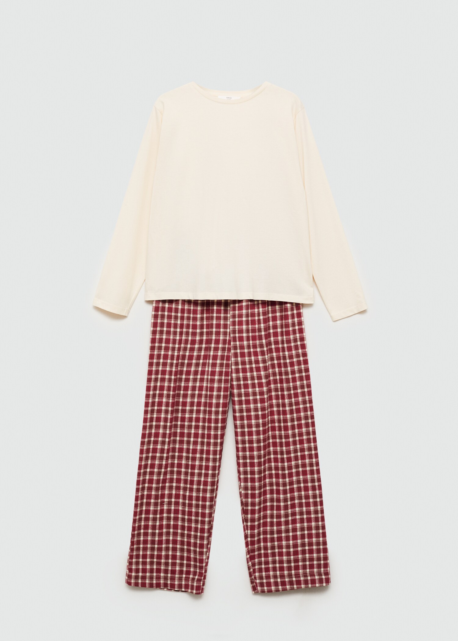 Two-piece flannel pyjamas - Article without model