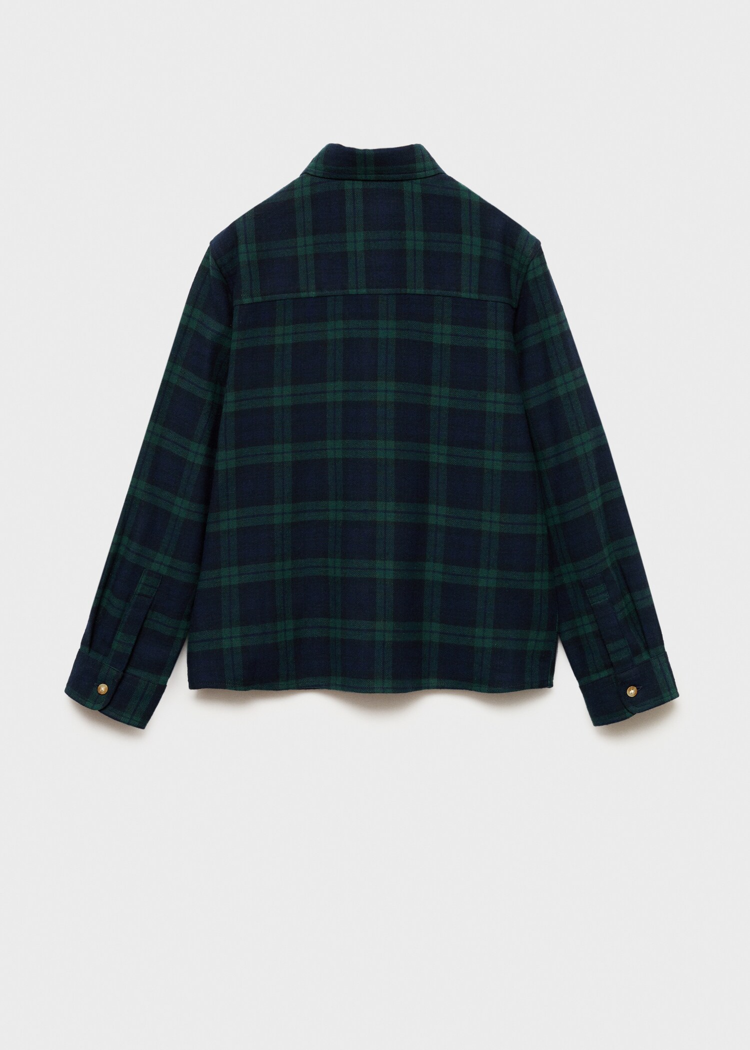 Camisa algodón cuadros - Reverso del artículo