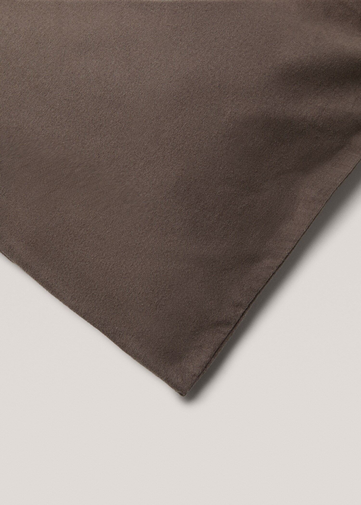 Plain flannel duvet cover Queen bed - Details of the article 3