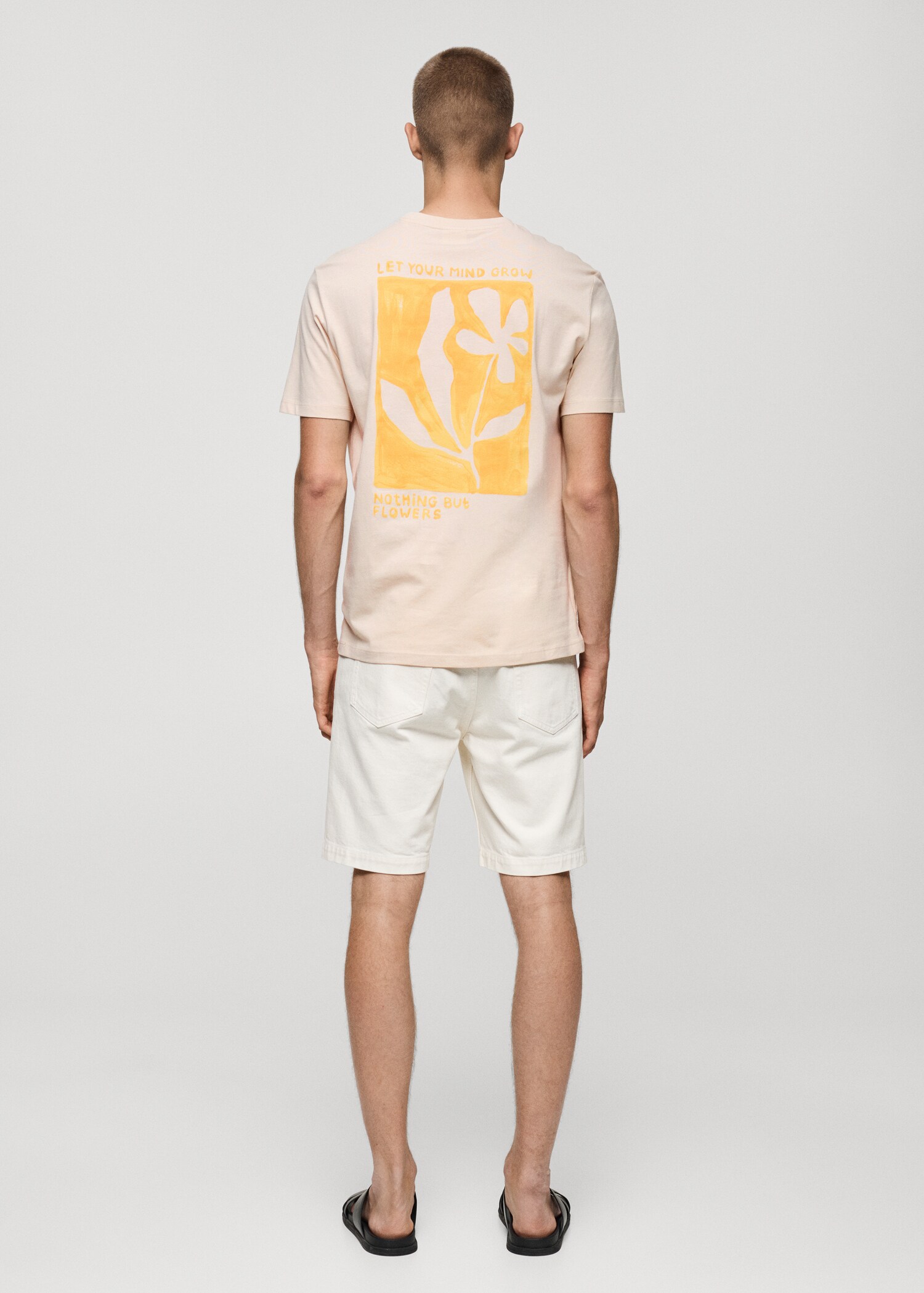 Camiseta 100% algodón estampado pecho - Reverso del artículo