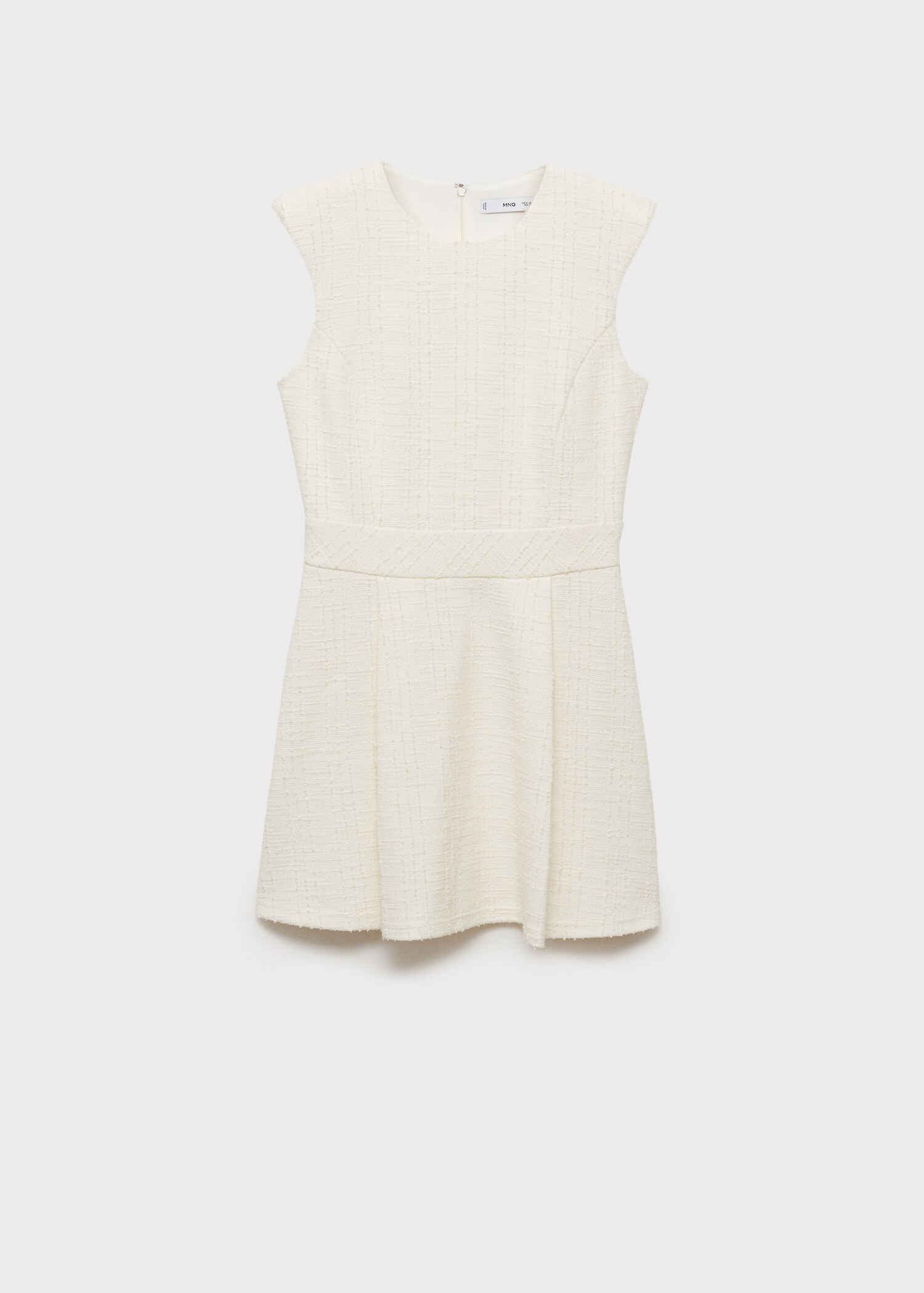 Textured short dress - Article without model