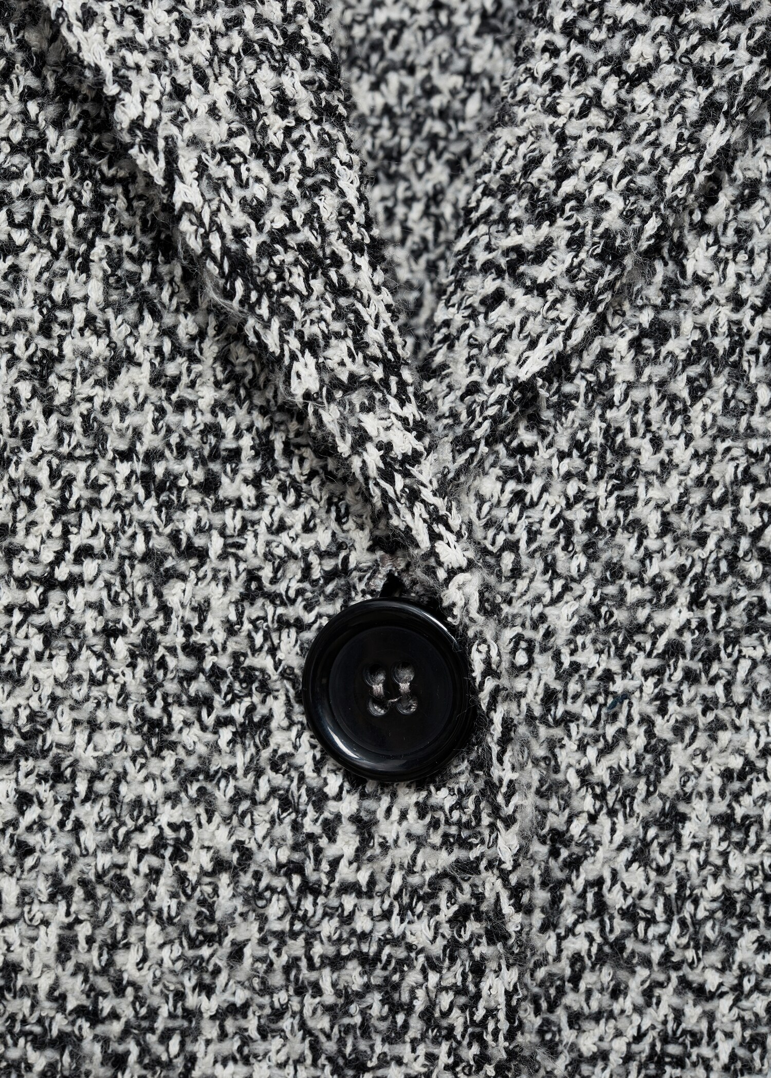 Mottled knitted cotton coat - Details of the article 0
