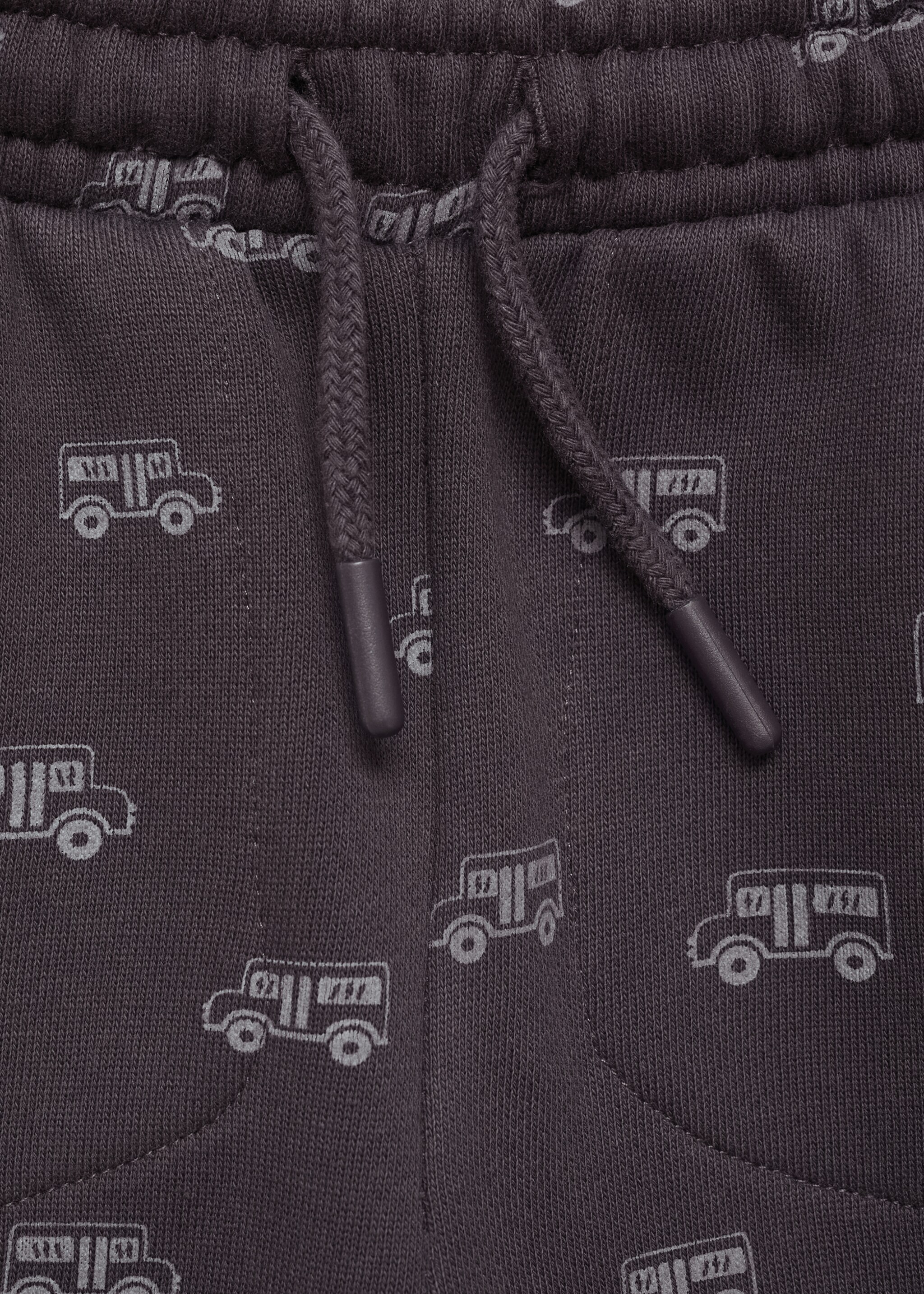 Kalhoty jogger s potiskem - Detail zboží 8, Šedá antracit. Ref: 77097661-00.