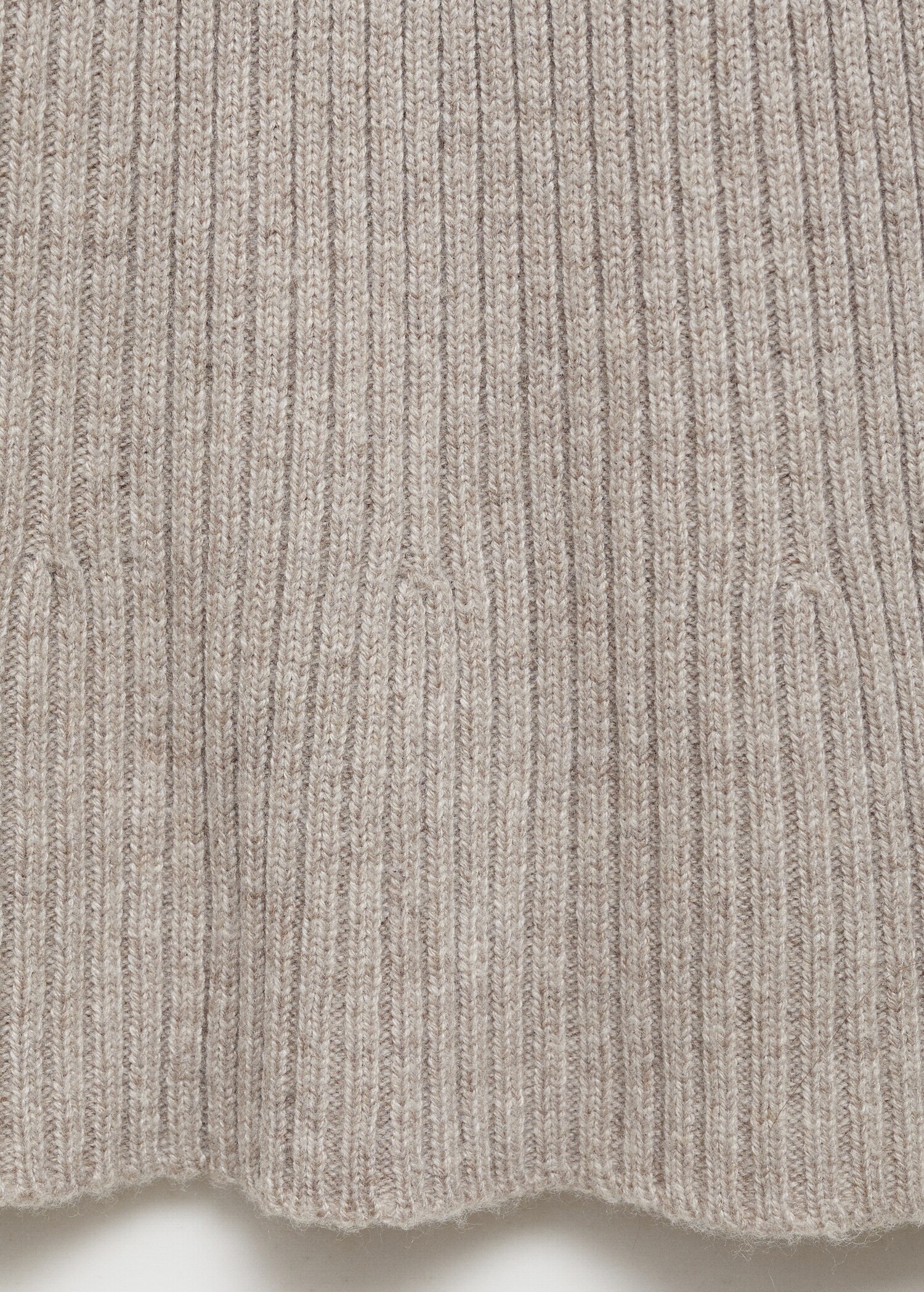 Flared ribbed knitted pants - Details of the article 0