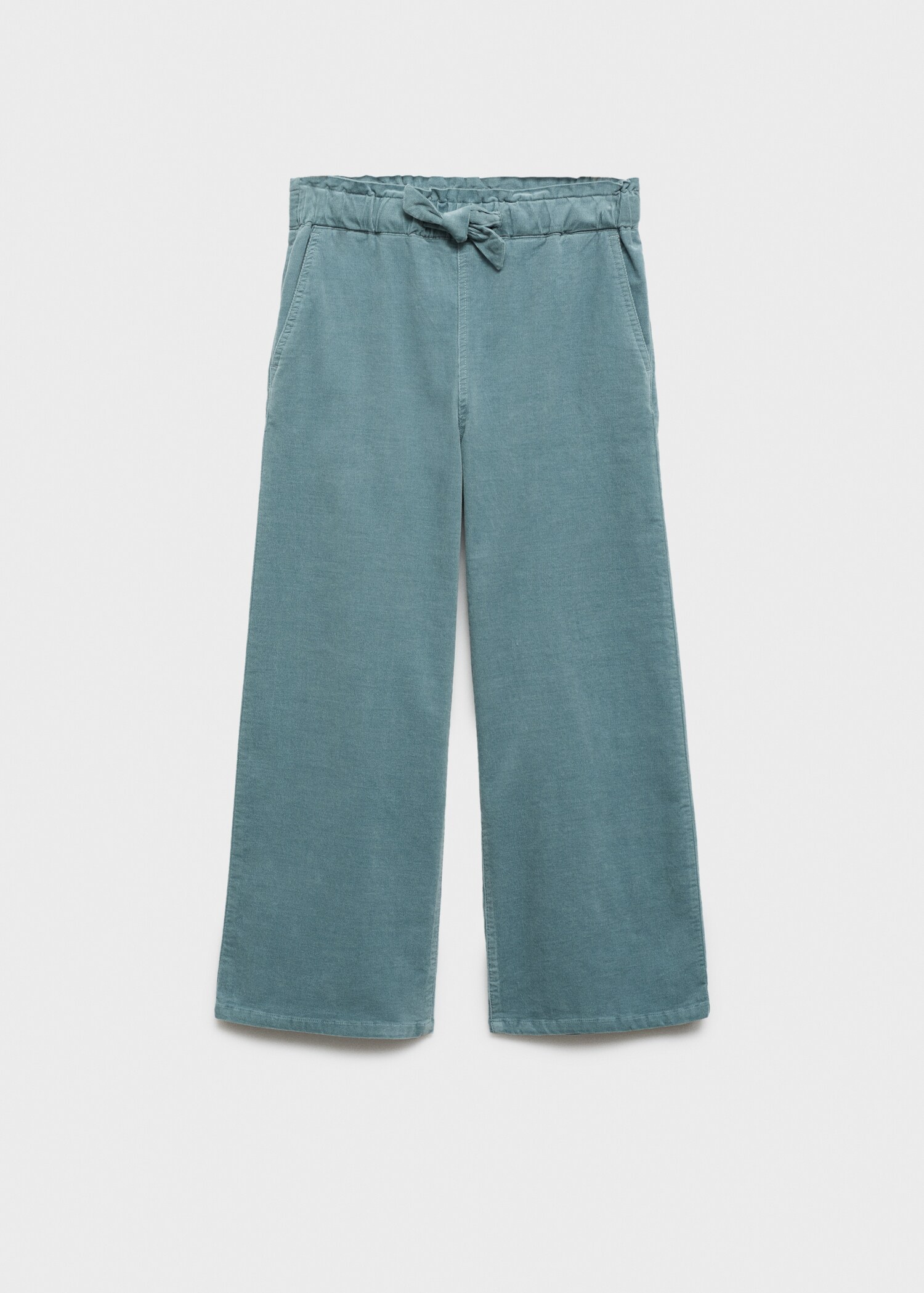 Corduroy trousers with elastic waist - Article without model