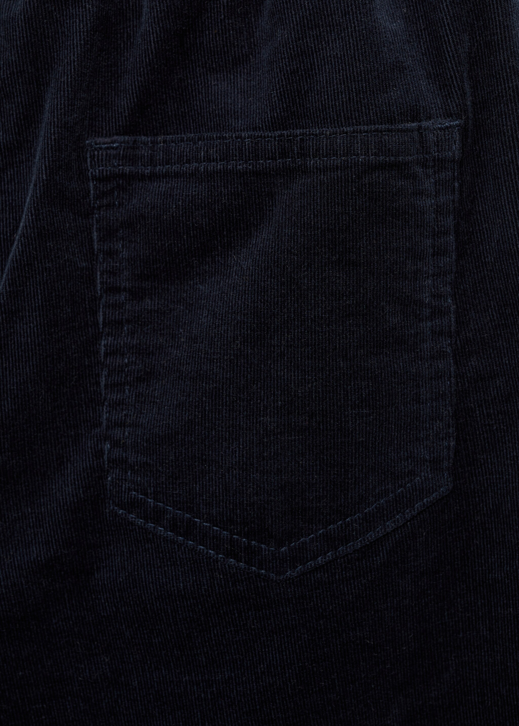 Pantalón pana cintura elástica - Detalle del artículo 0, Azul marino oscuro. Ref: 77097664-00.