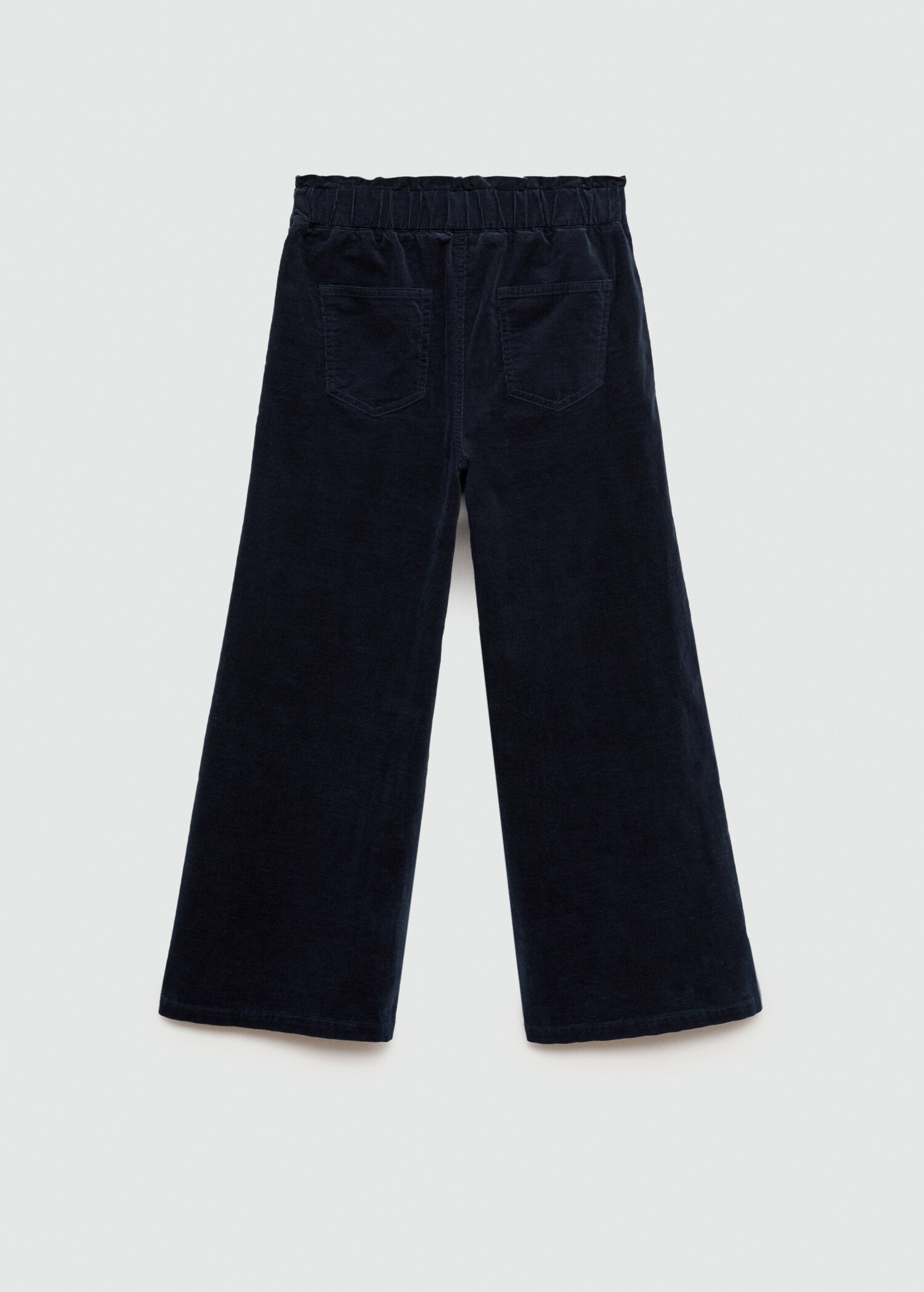 Corduroy trousers with elastic waist - Reverse of the article