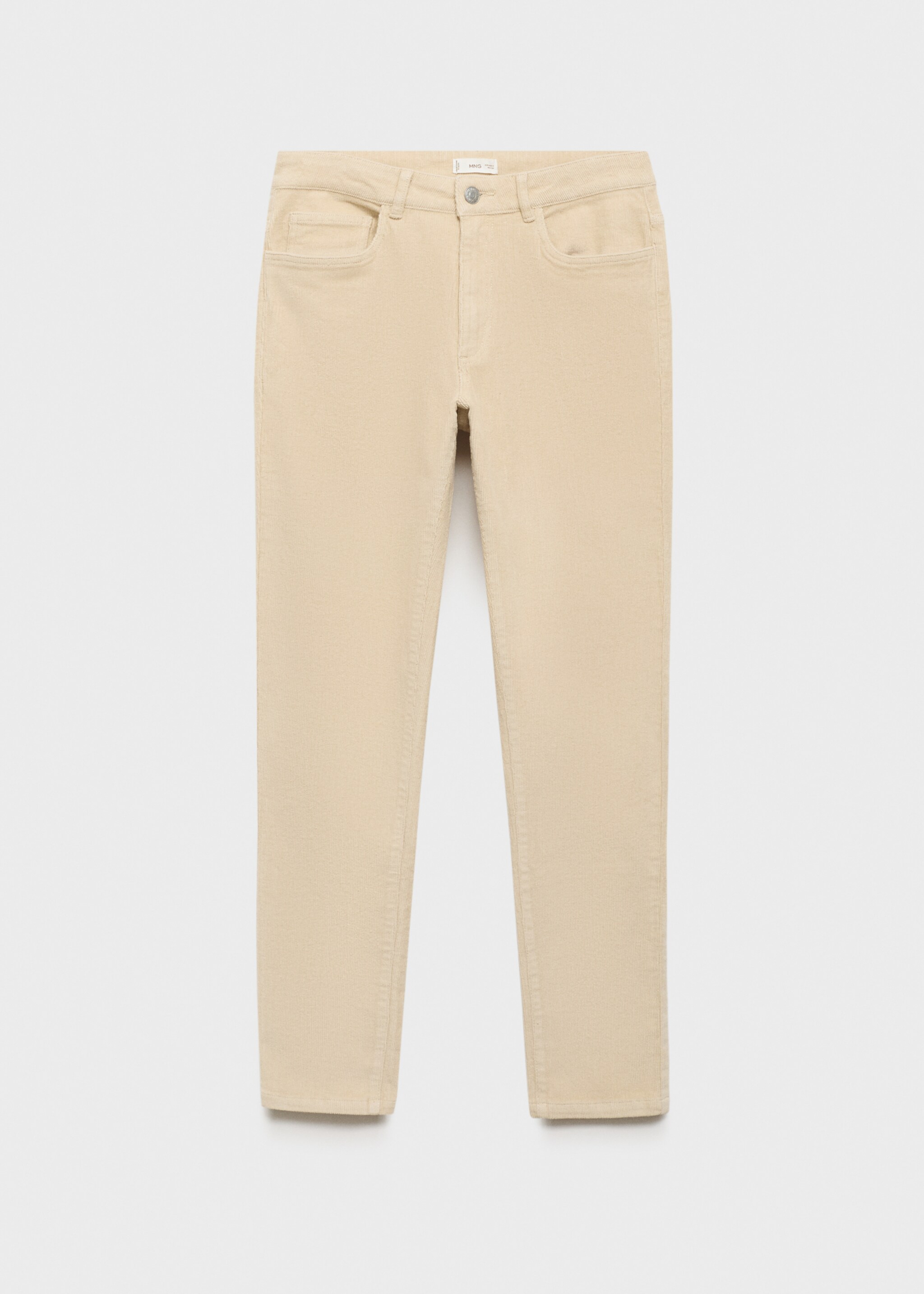 Slim Fit-Cordhose - Artikel ohne Model, Beige. Ref: 77097672-00.