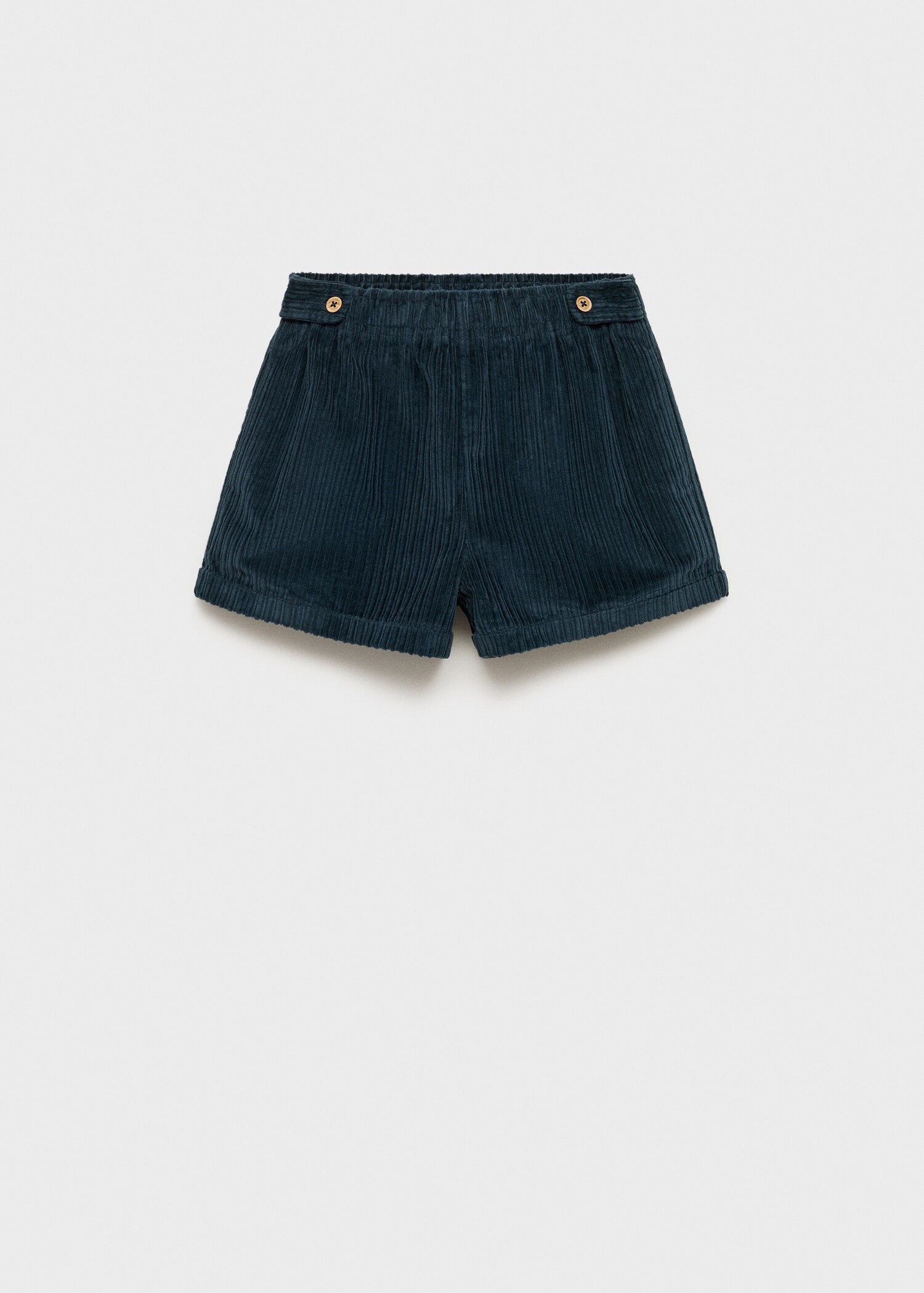 Short velours milleraies boutons - Article sans modèle
