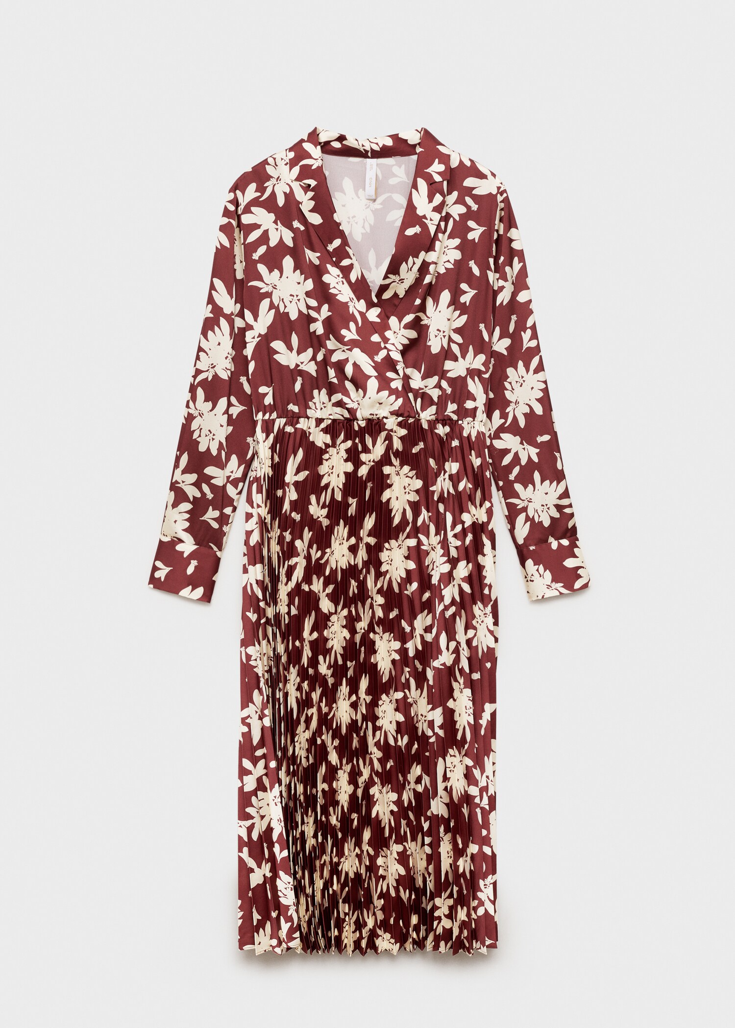 Printed pleated dress - Article without model