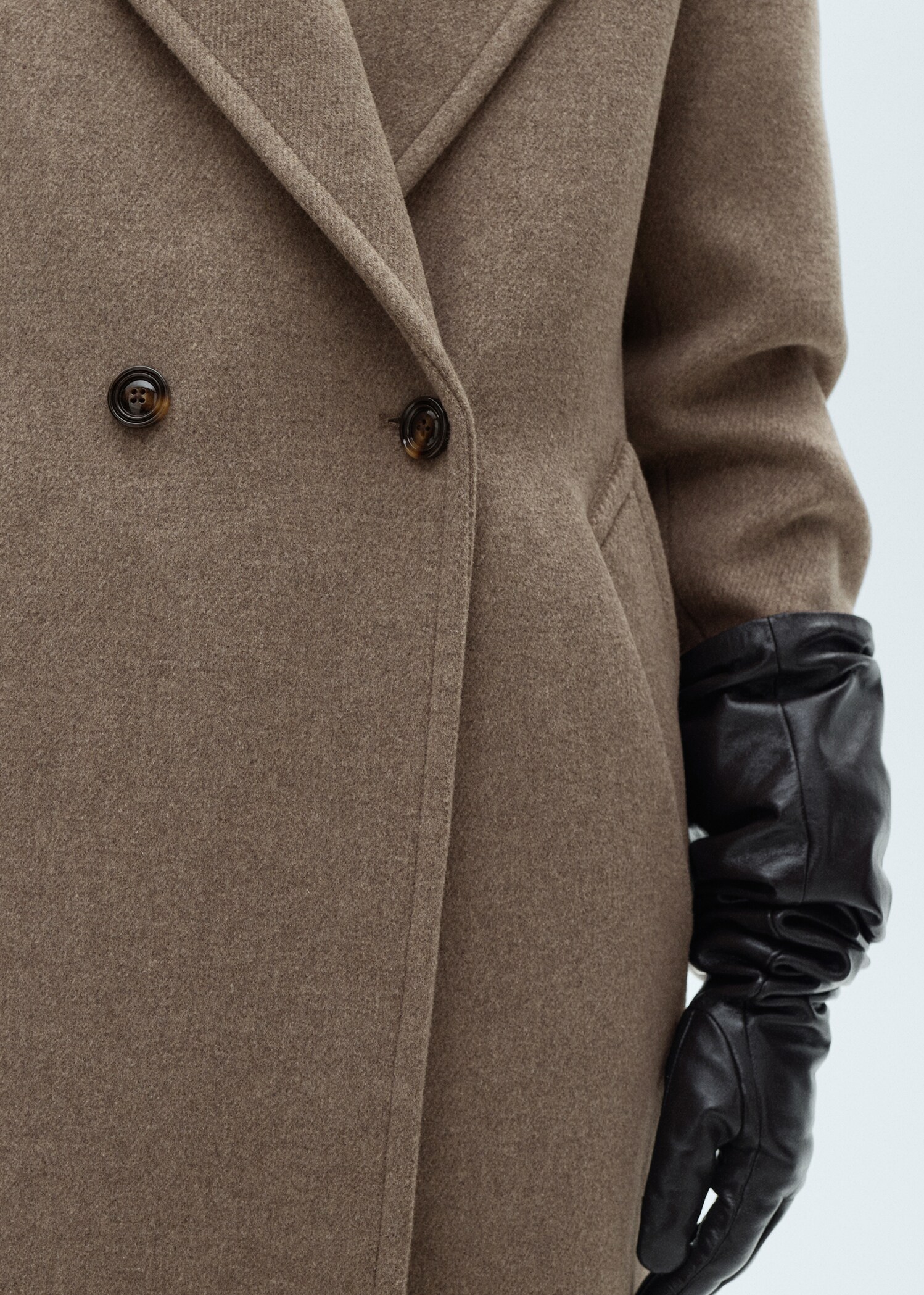Wool coat with lapels - Details of the article 2