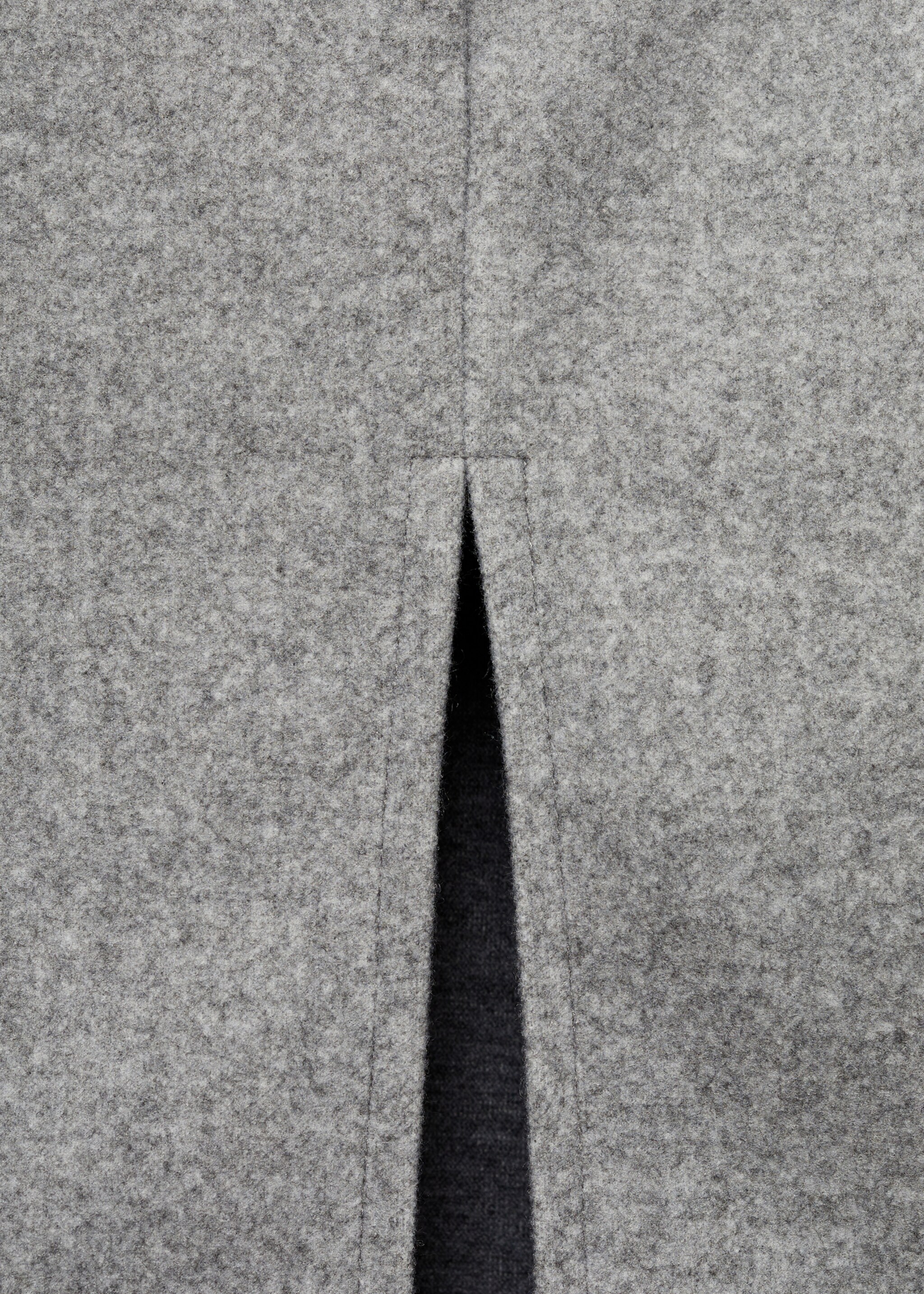Sweatshirt midi brim - Details of the article 0, Grey. Ref: 77097685-00.