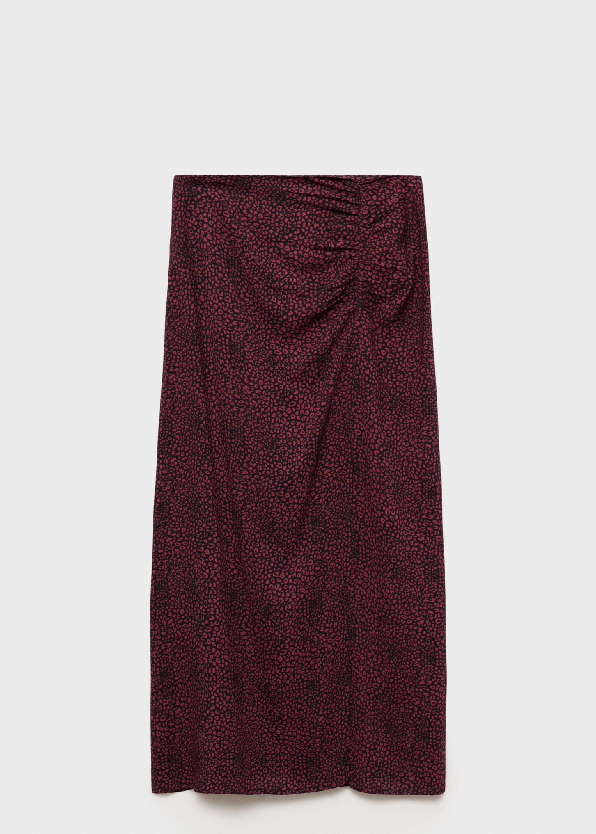 Faldilla midi lleopard - Article sense model, Vermell. Ref: 77097687-00.