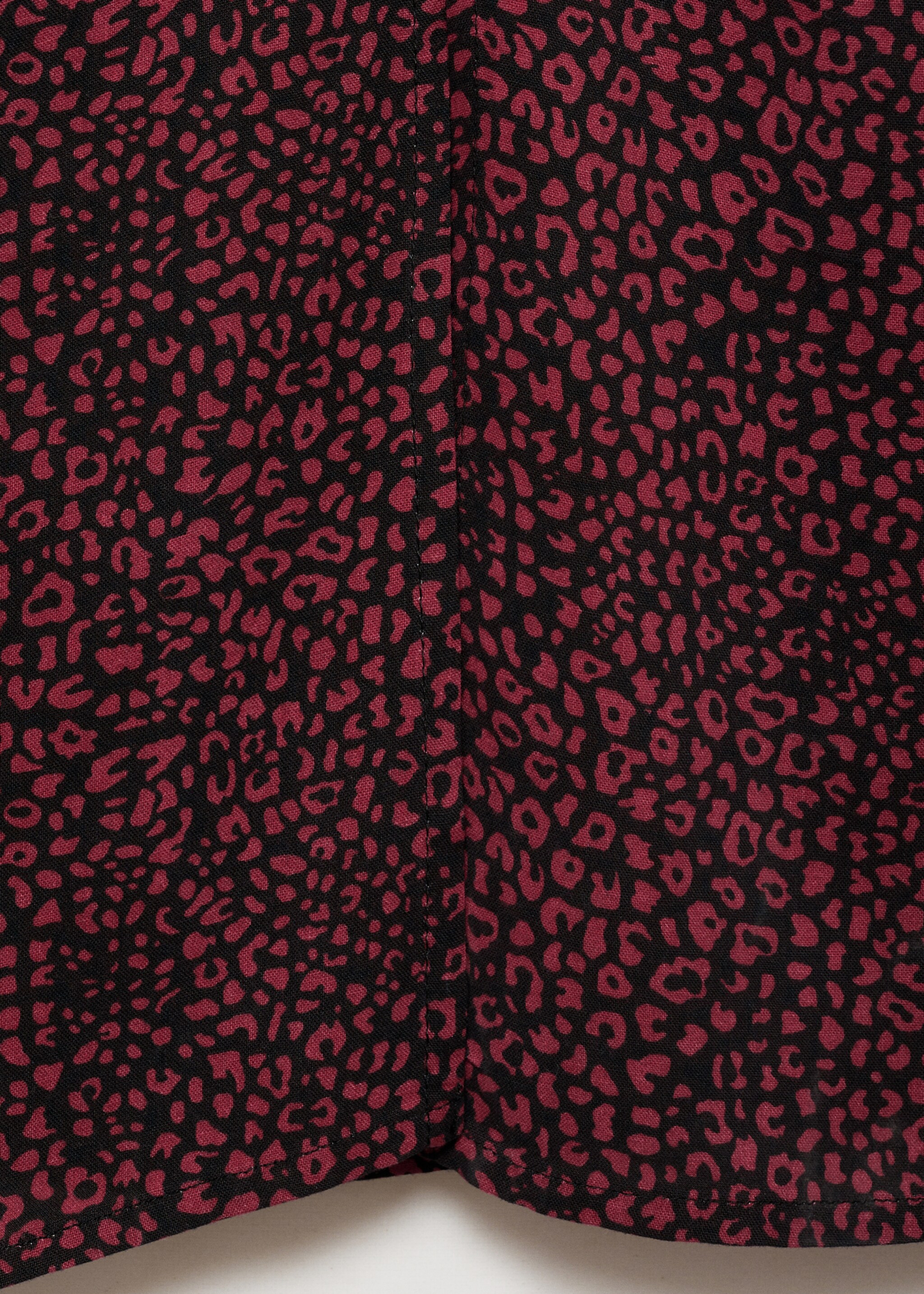 Faldilla midi lleopard - Detall de l'article 0, Vermell. Ref: 77097687-00.