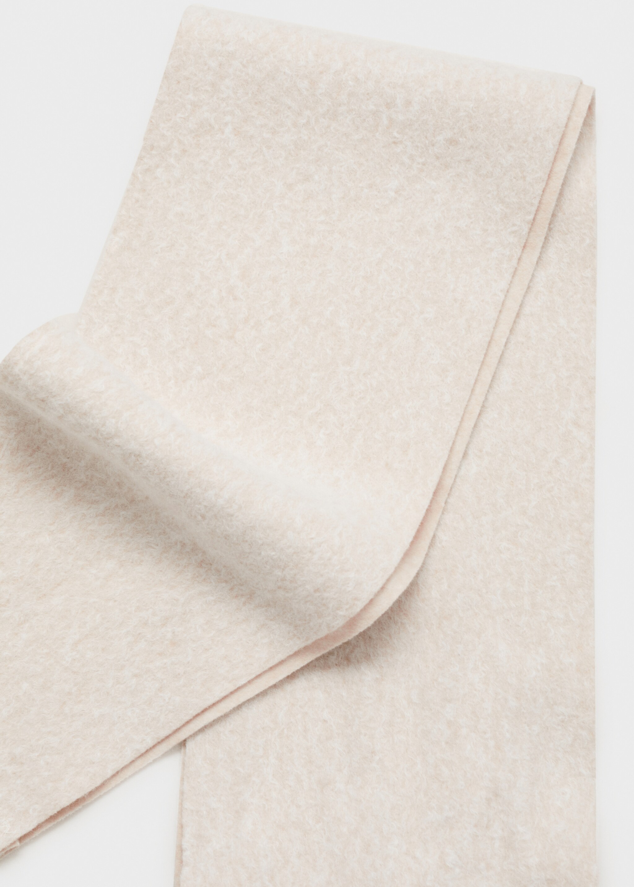 Jacket with scarf and pockets - Details of the article 0, Beige. Ref: 77097690-00.