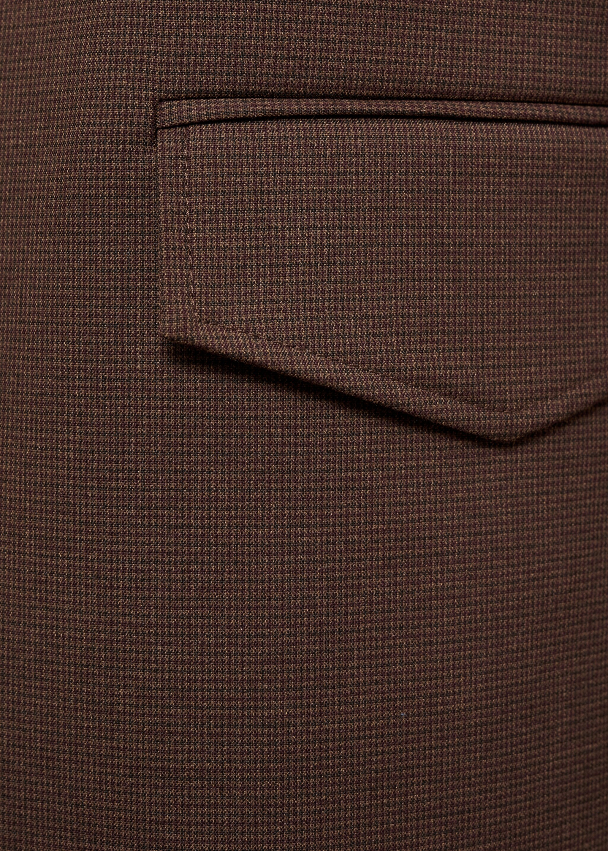 Blazer traje micro pata de gallo - Detalle del artículo 0, Marrón. Ref: 77097693-00.