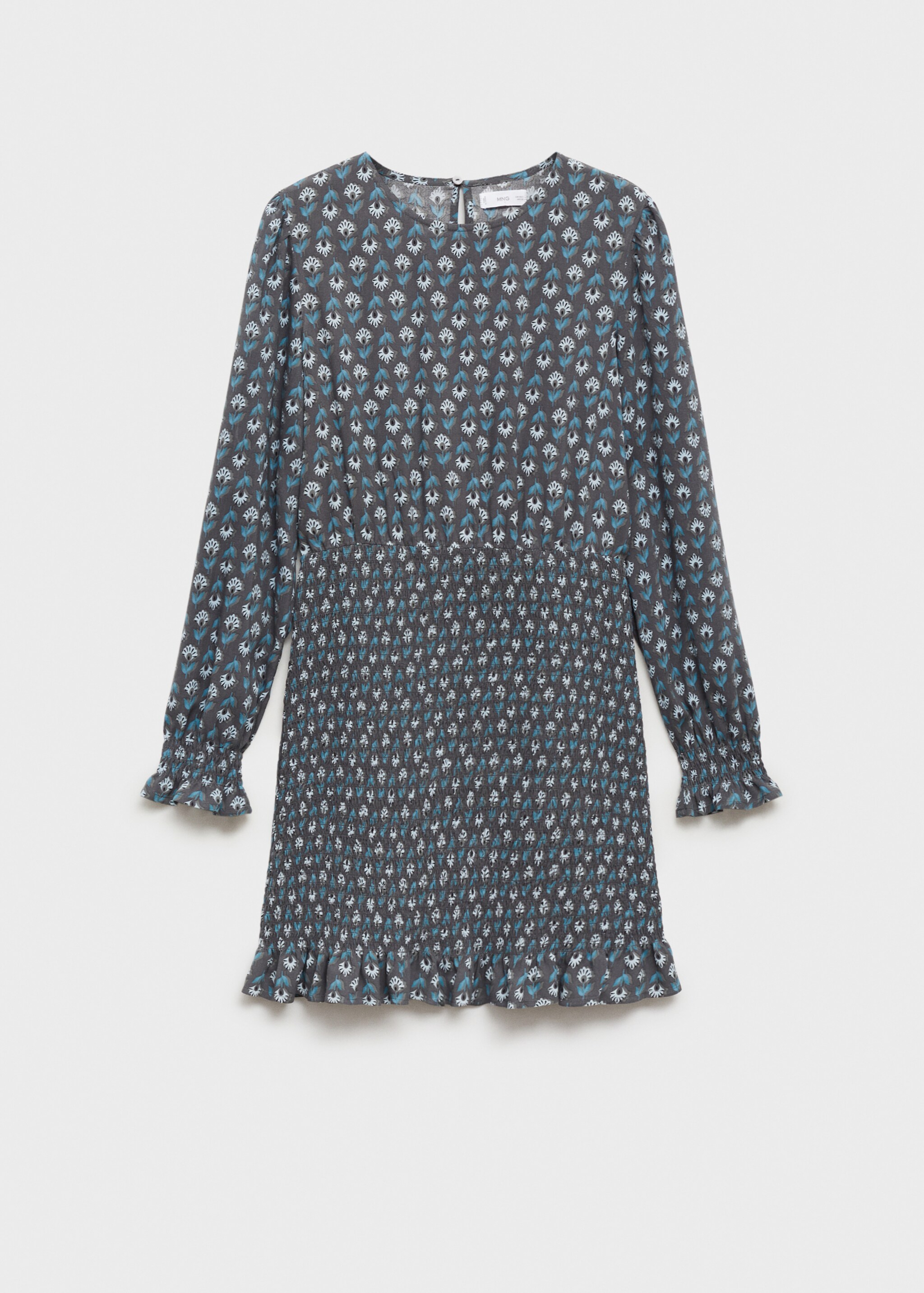 Printed dress with ruffled detail - Article without model