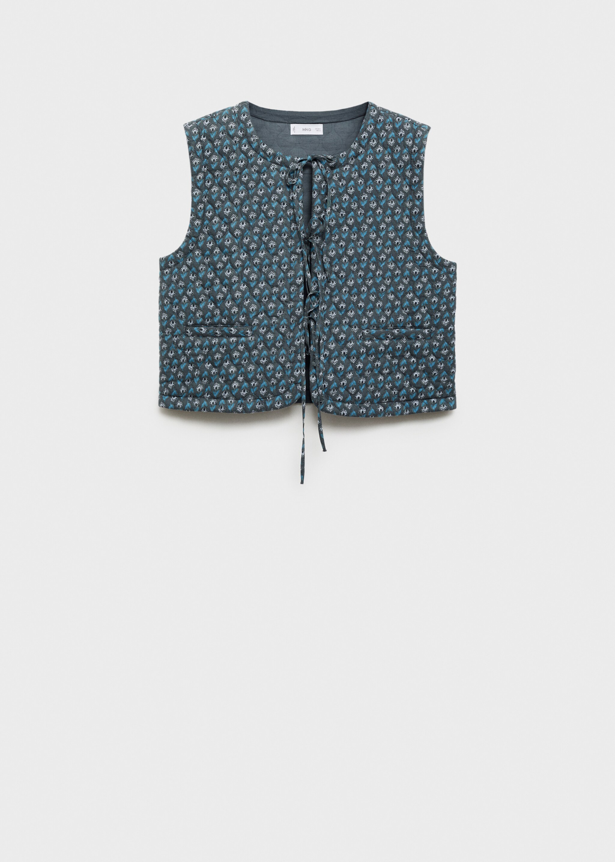 Printed quilted gilet - Article without model