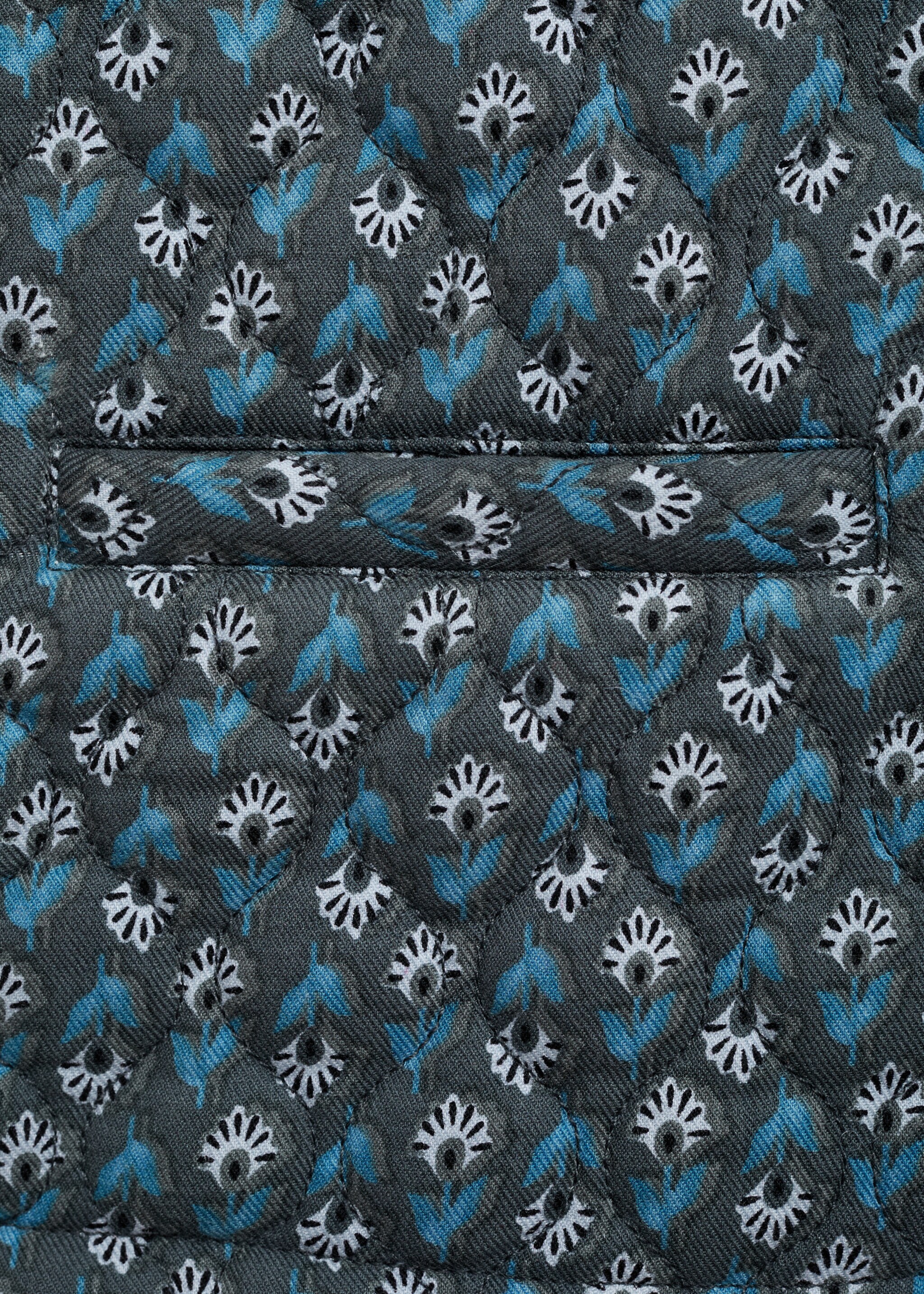 Printed quilted gilet - Details of the article 0