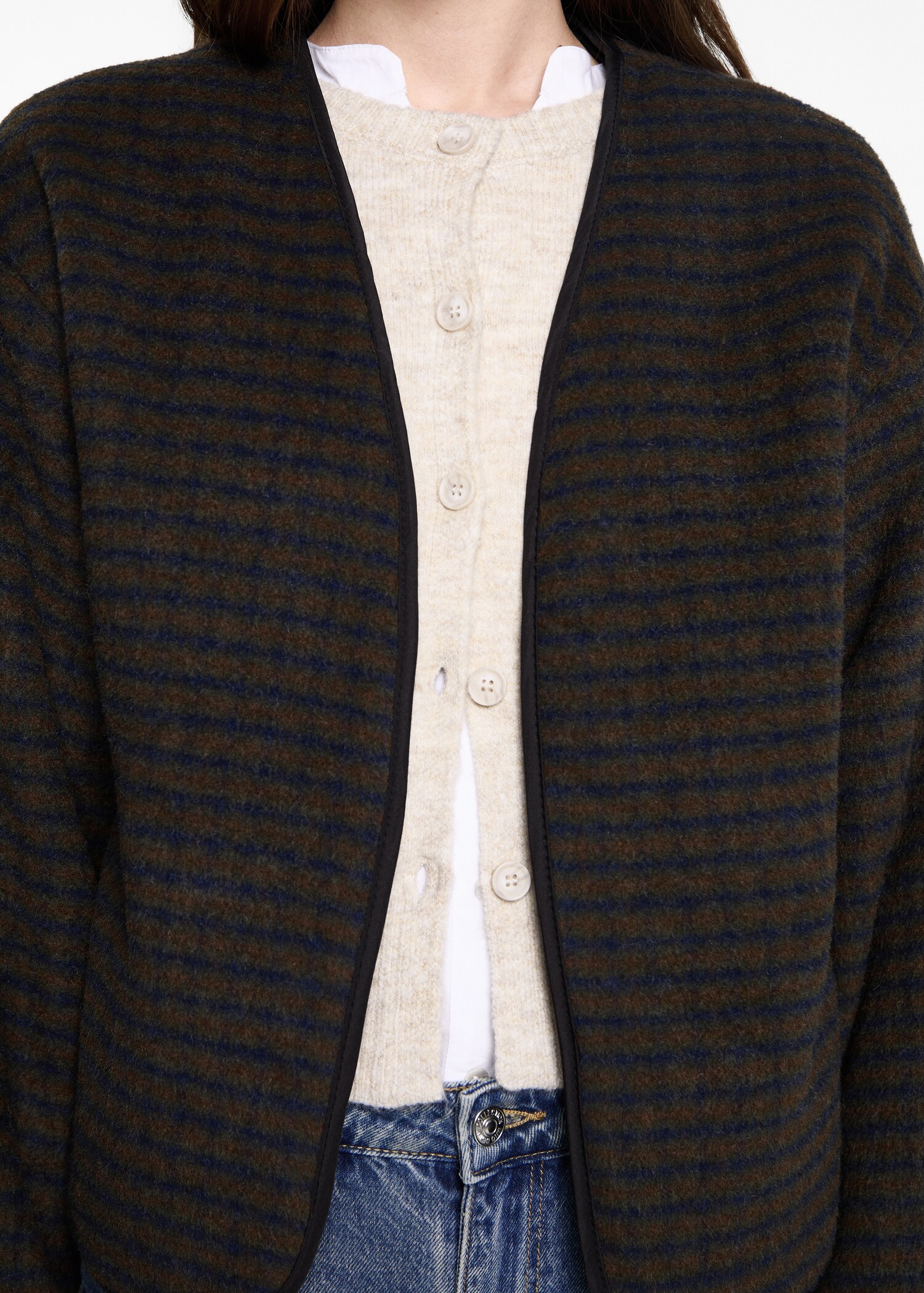 Jacke mit quadratischer Struktur - Detail des Artikels 6