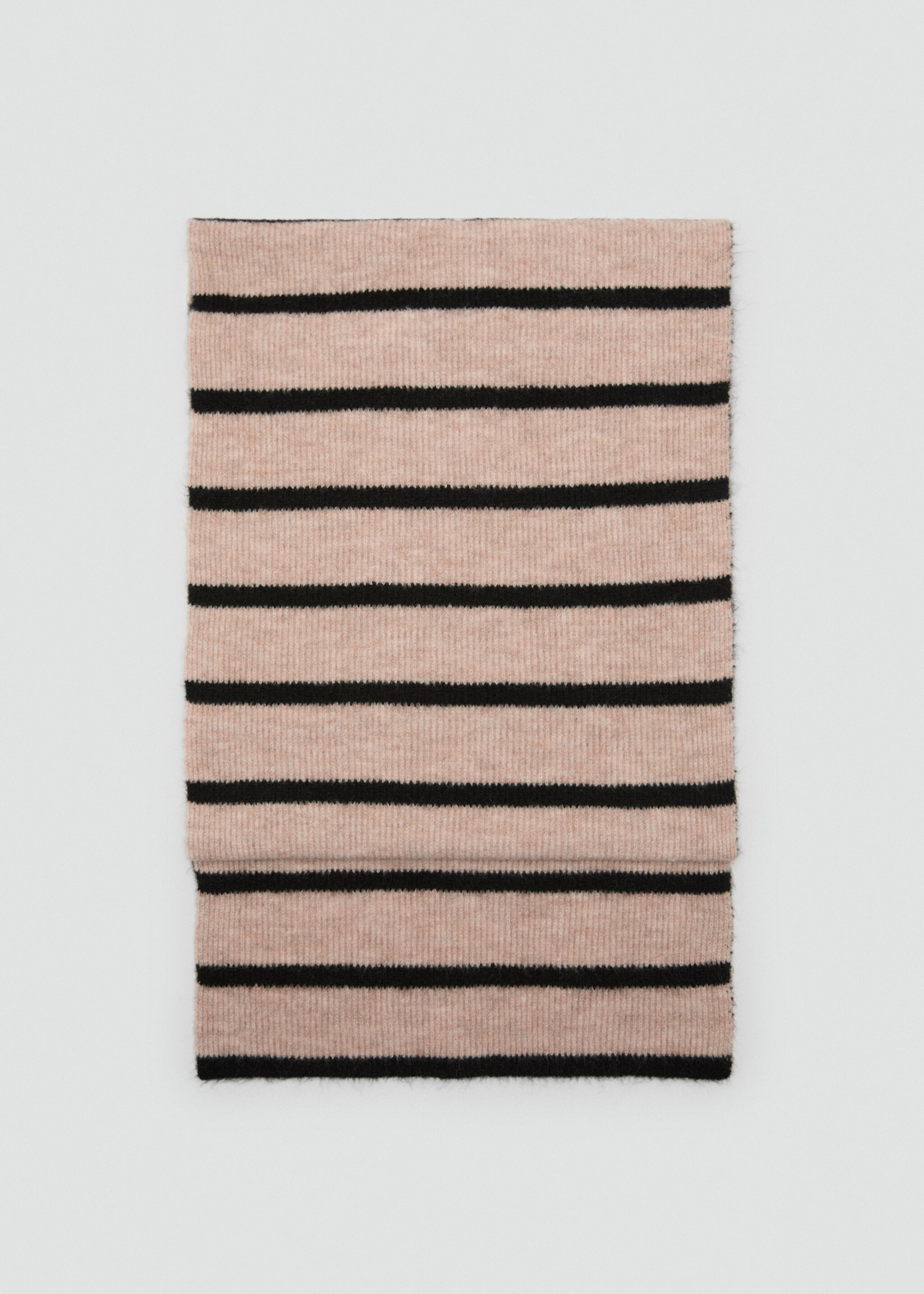 Striped knit scarf - Article without model