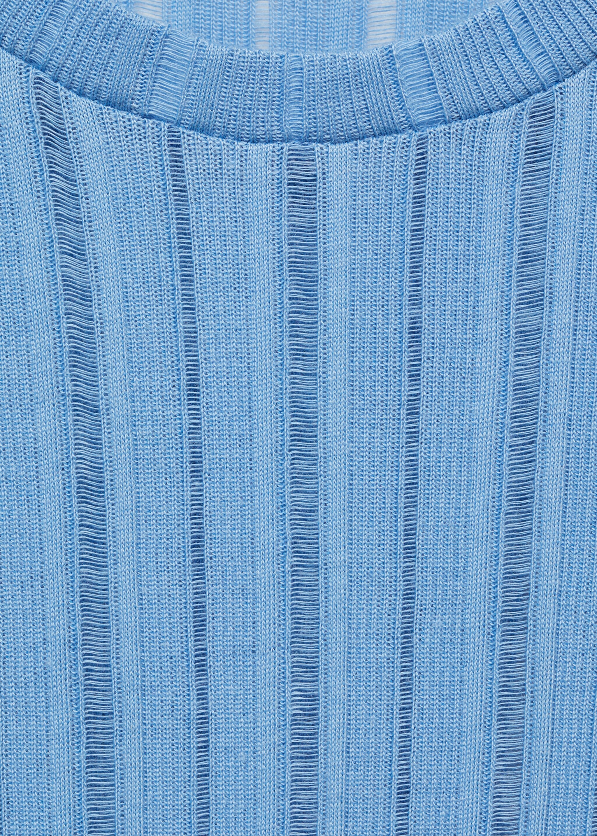 Long sleeve T-shirt - Details of the article 8, Sky Blue. Ref: 77097715-00.