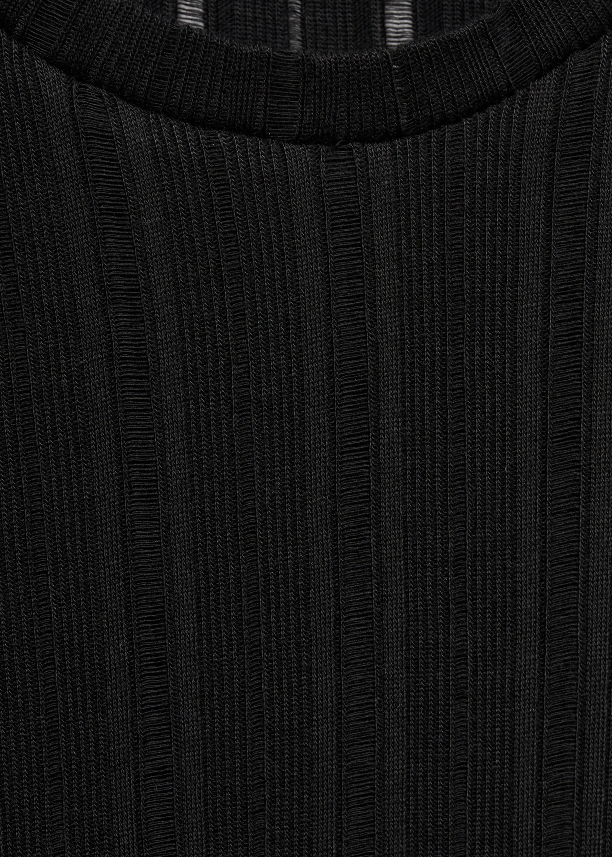 Long sleeve T-shirt - Details of the article 8, Black. Ref: 77097715-00.