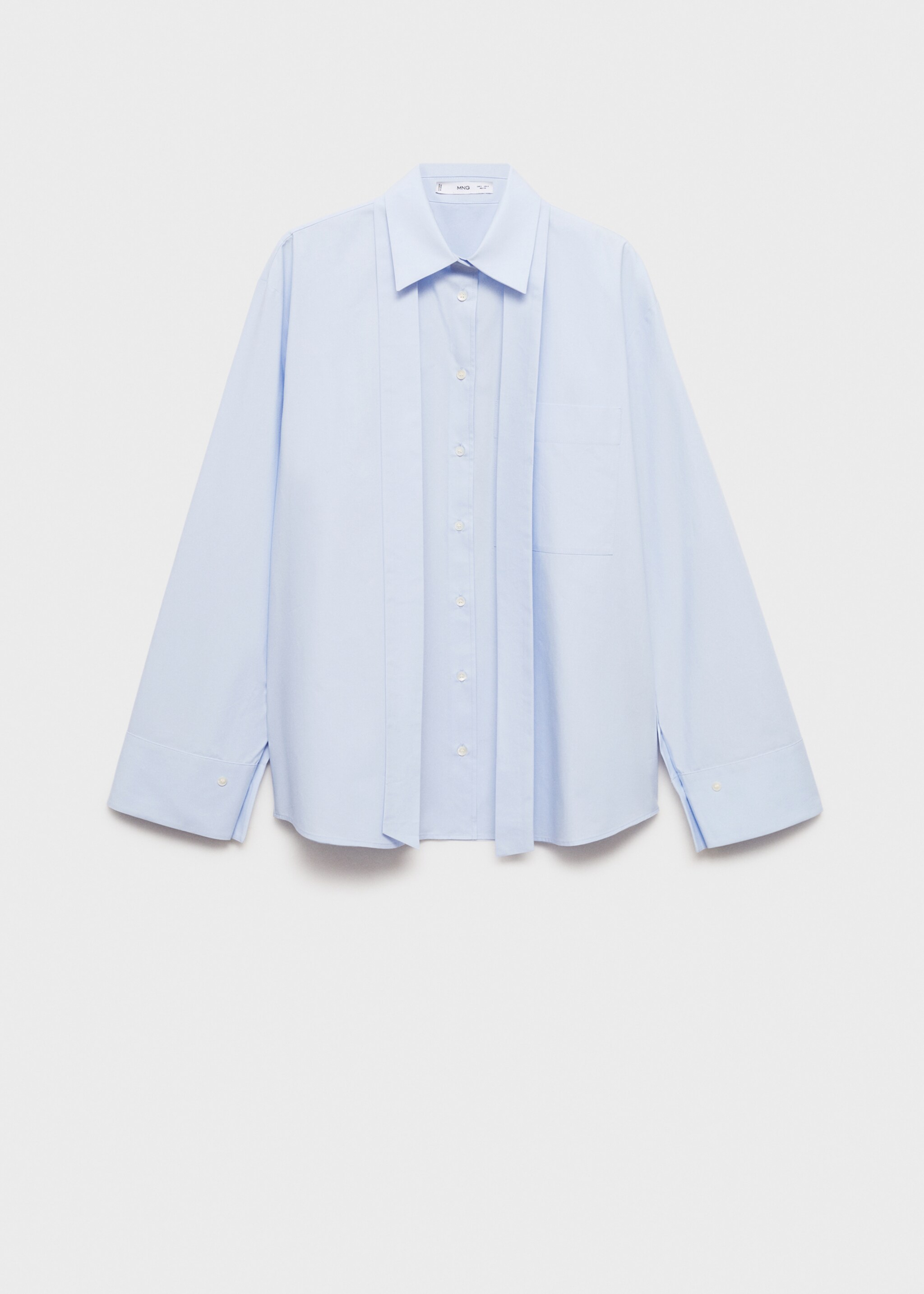 Shirt bow-tie - Article without model, Sky Blue. Ref: 77097716-00.