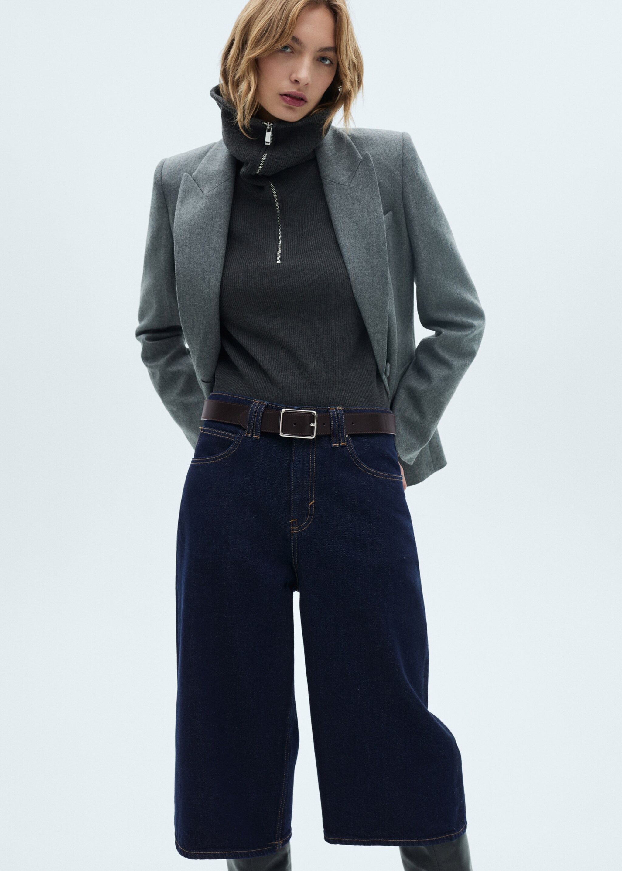 Rinse-Wash-Jeans-Bermudashorts - Detail des Artikels 2, Blau. Ref: 77097720-00.