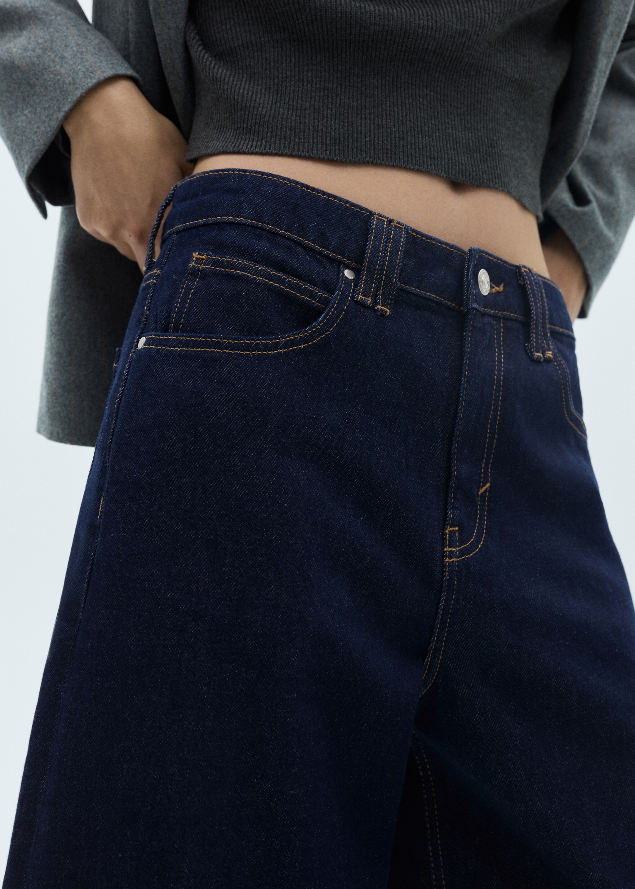 Rinse-Wash-Jeans-Bermudashorts - Detail des Artikels 6, Blau. Ref: 77097720-00.