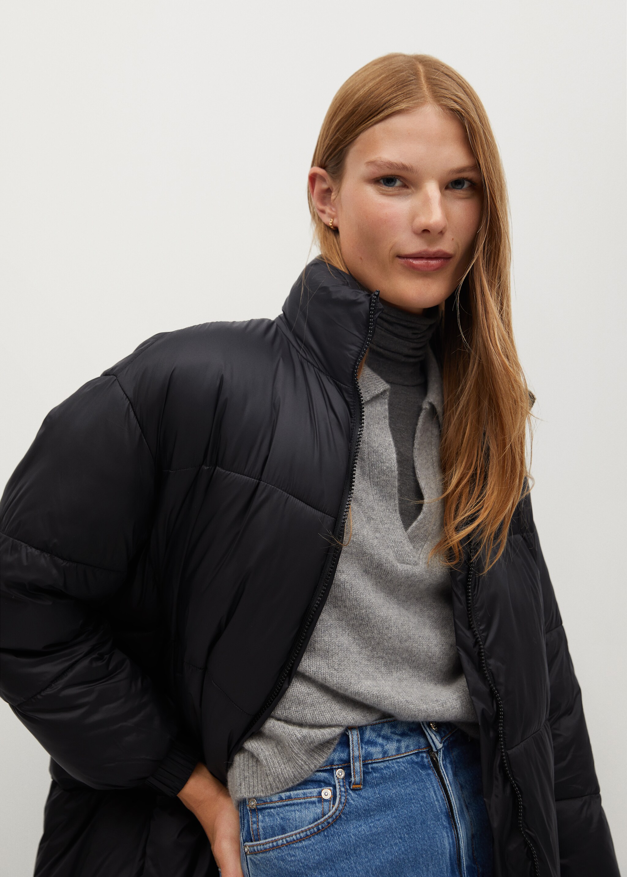 Prošívaný anorak oversize - Detail zboží 1