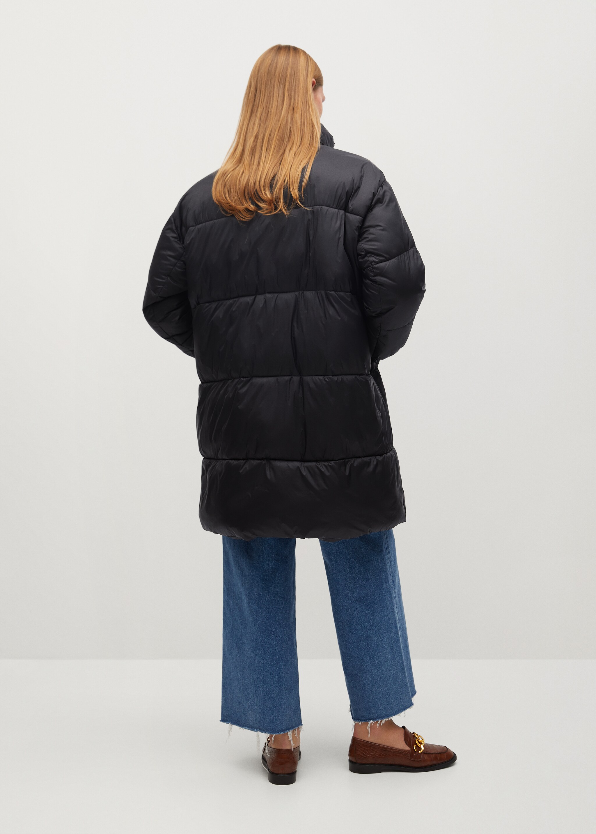 Prošívaný anorak oversize - Zadní strana zboží