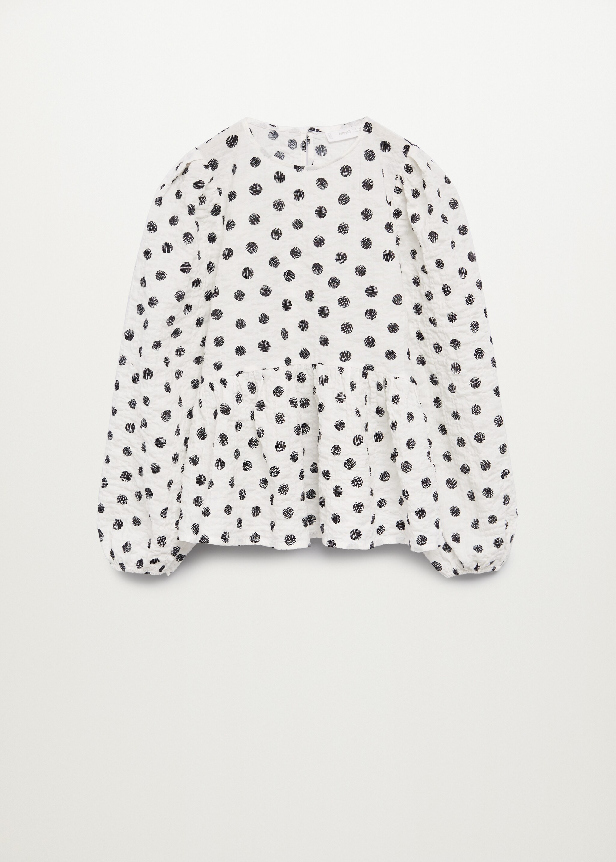 Blouse coton à pois - Article sans modèle