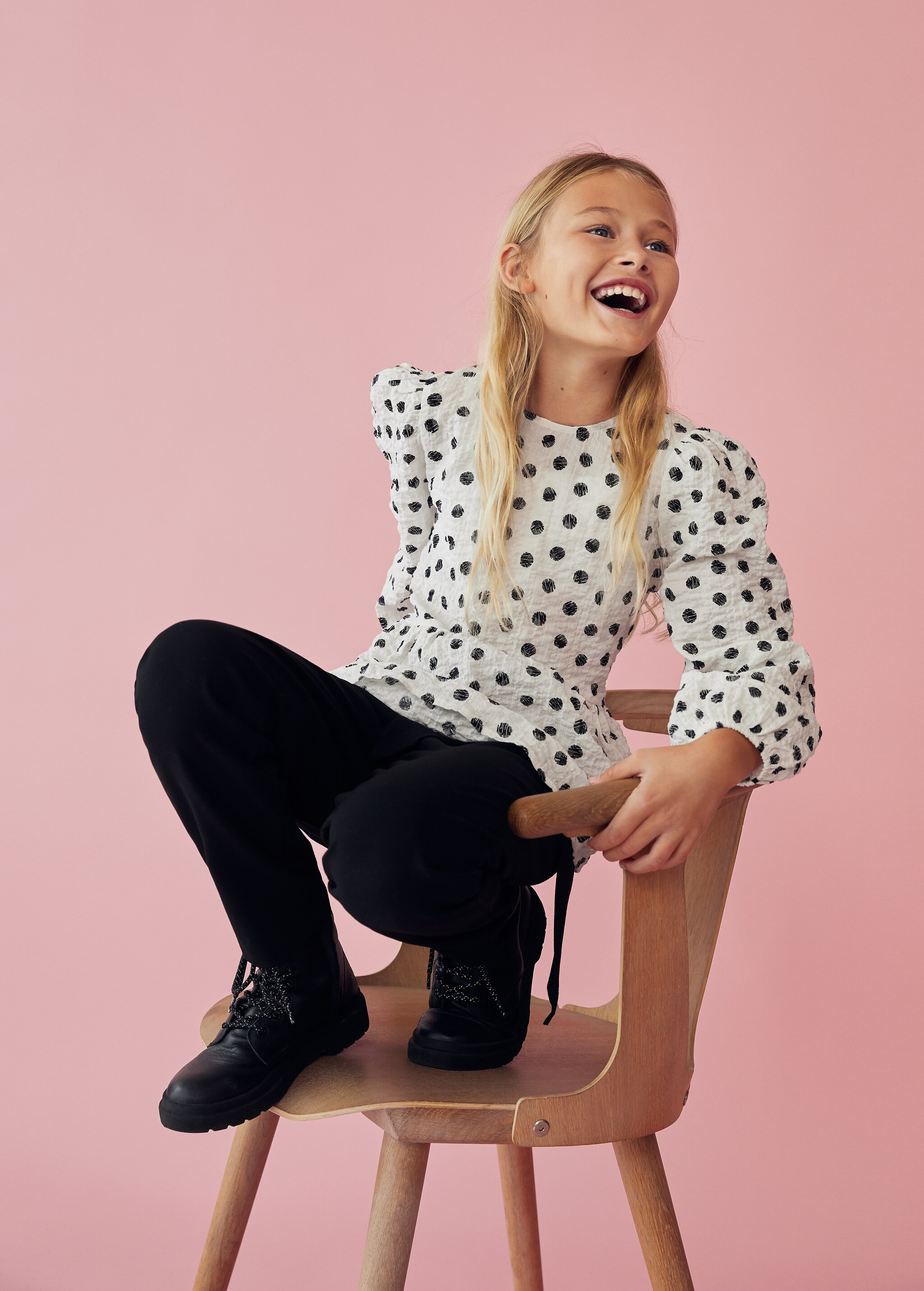 Blouse coton à pois - Détail de l'article 5