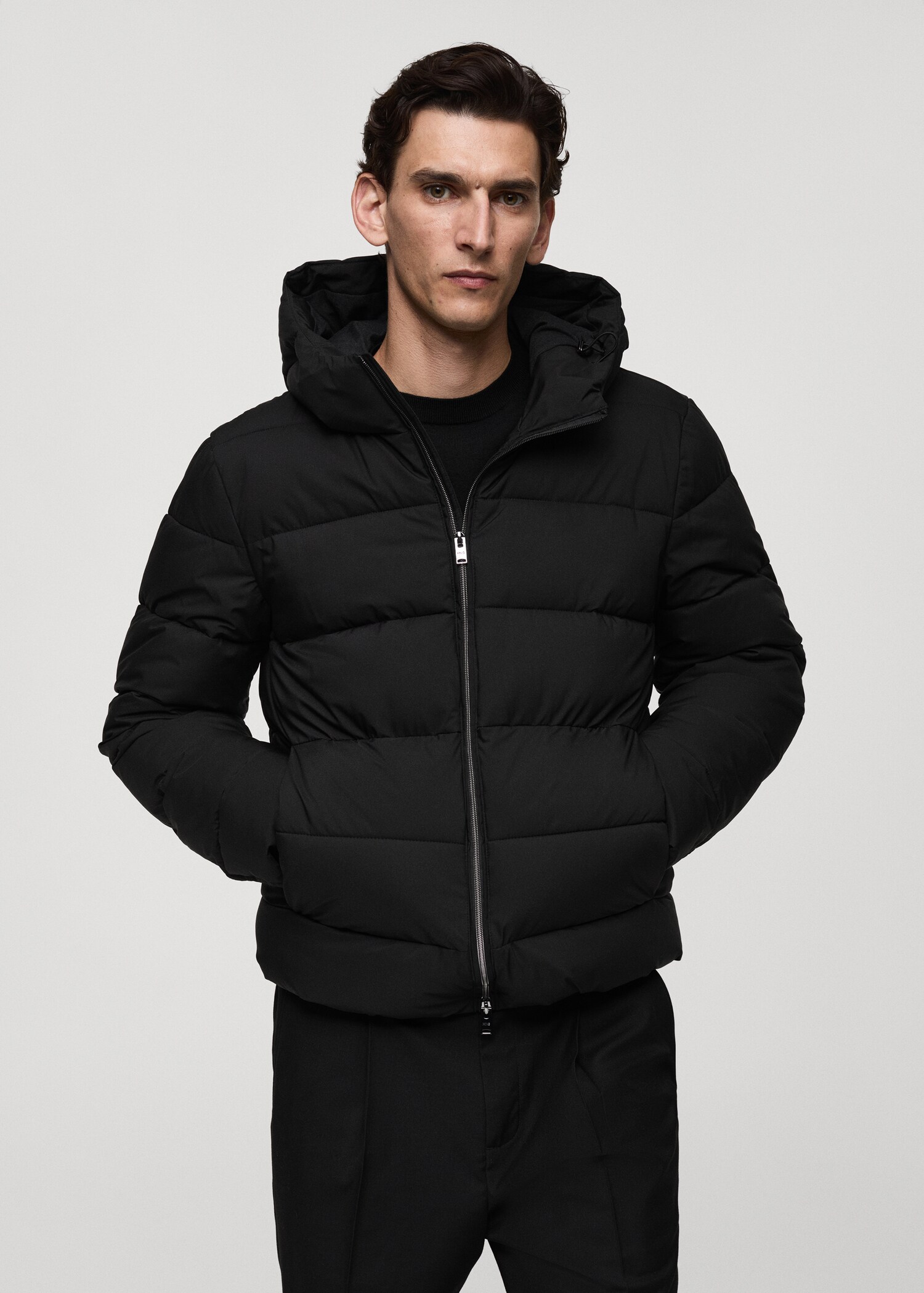 Anorak acolchado impermeable termoregulador - Plano medio