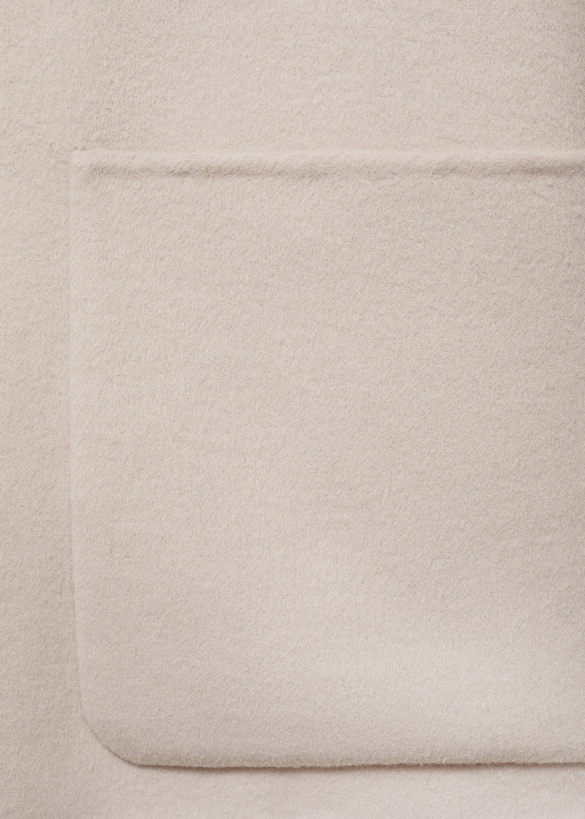 Chaqueta lana handmade cuello chimenea - Detalle del artículo 0, Crudo. Ref: 77097911-00.