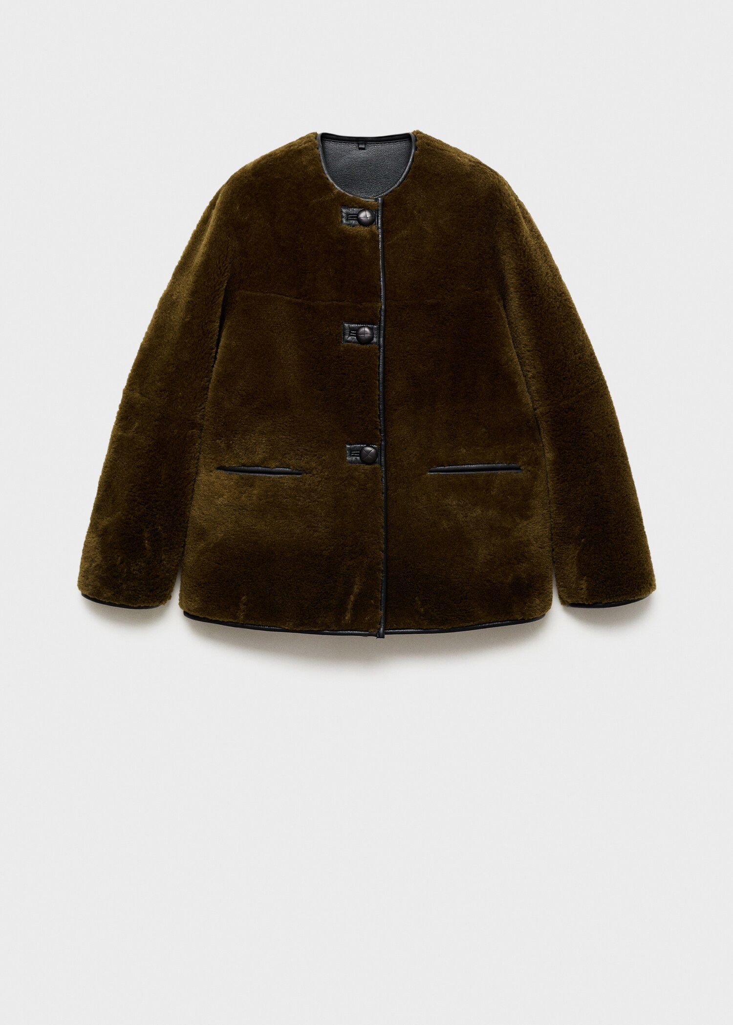 Fur-effect coat with appliqués - Article without model