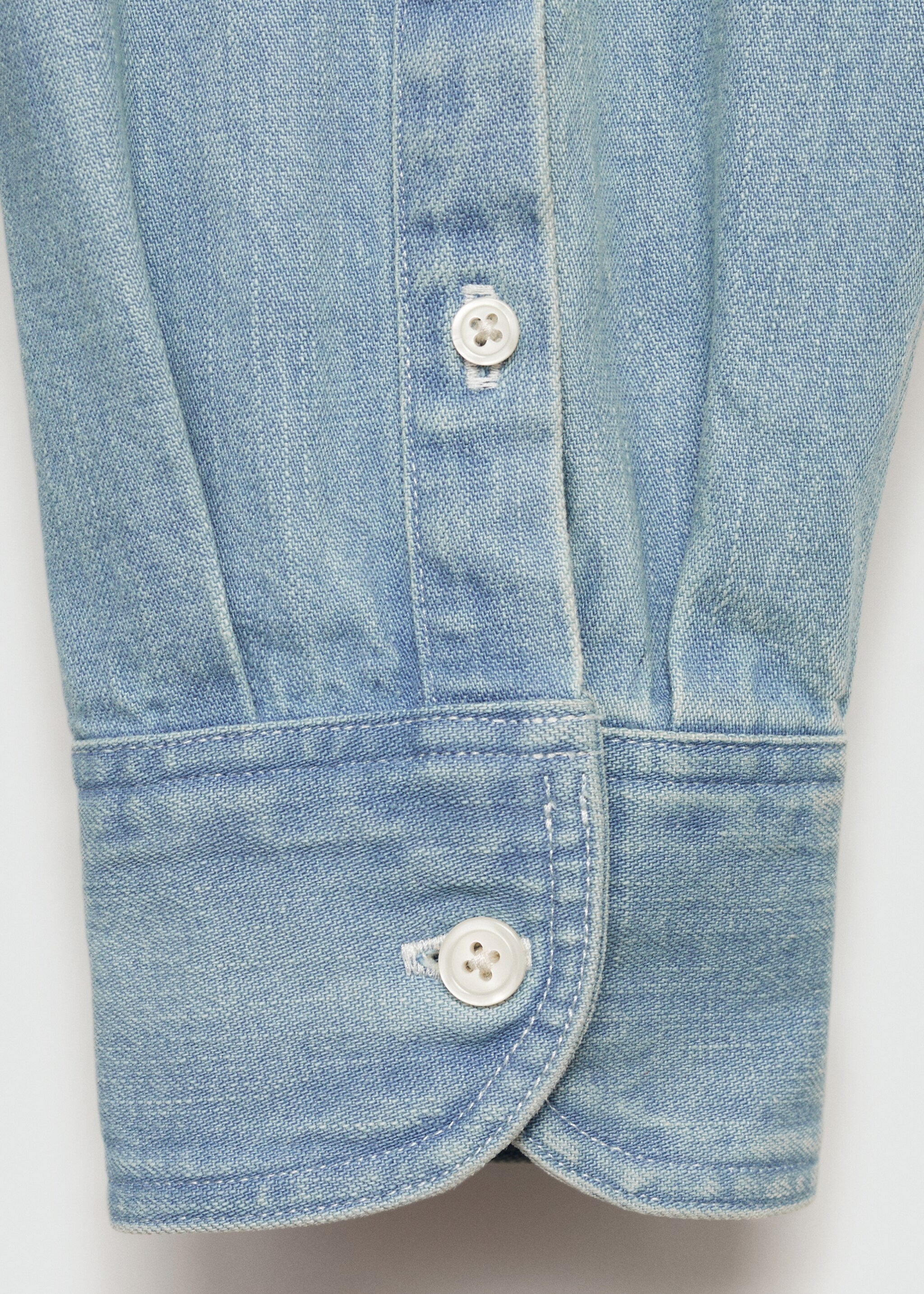 Regular fit denim shirt - Details of the article 0, Light Blue. Ref: 77097916-00.