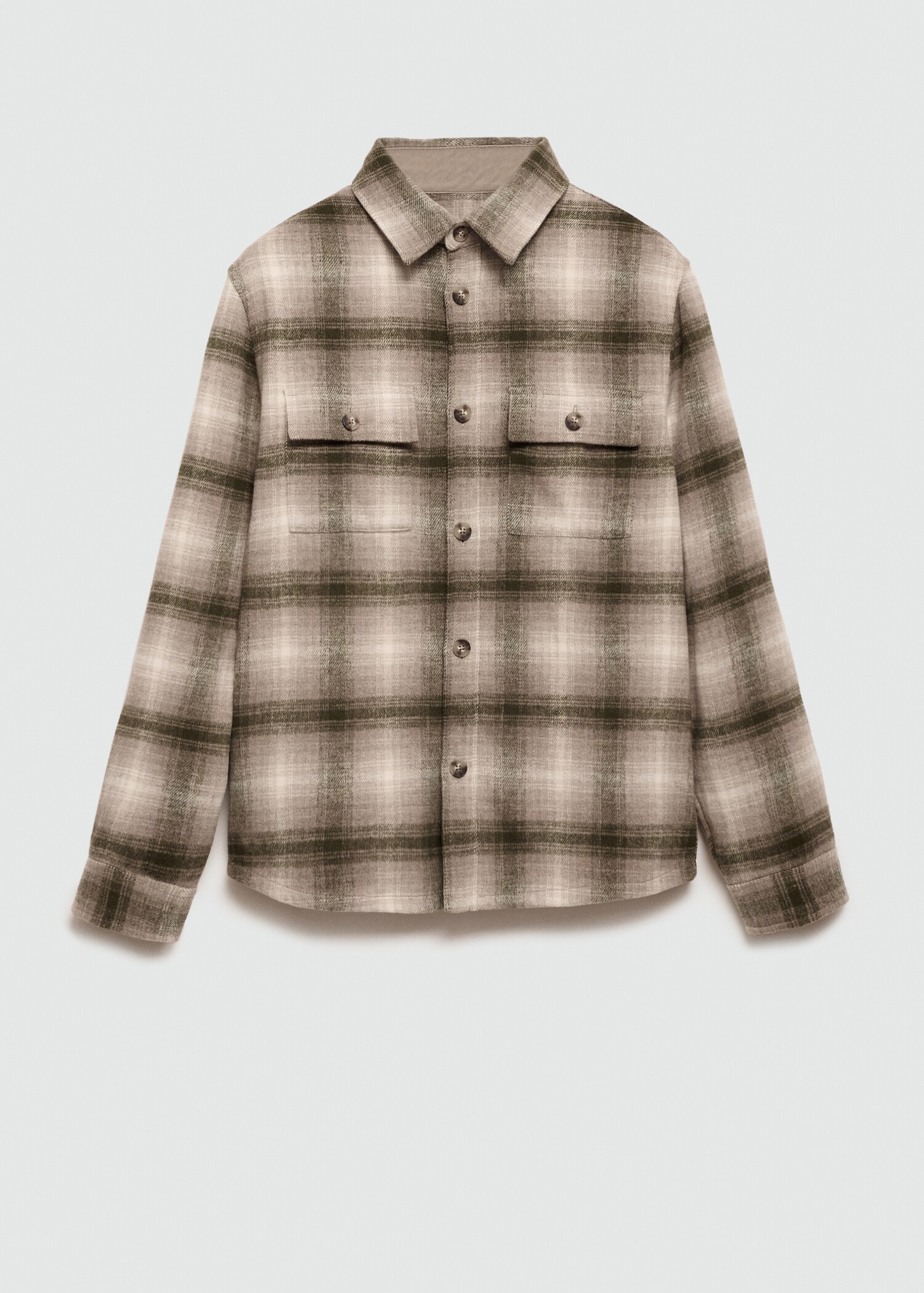 Sobrecamisa lana cuadros - Artículo sin modelo
