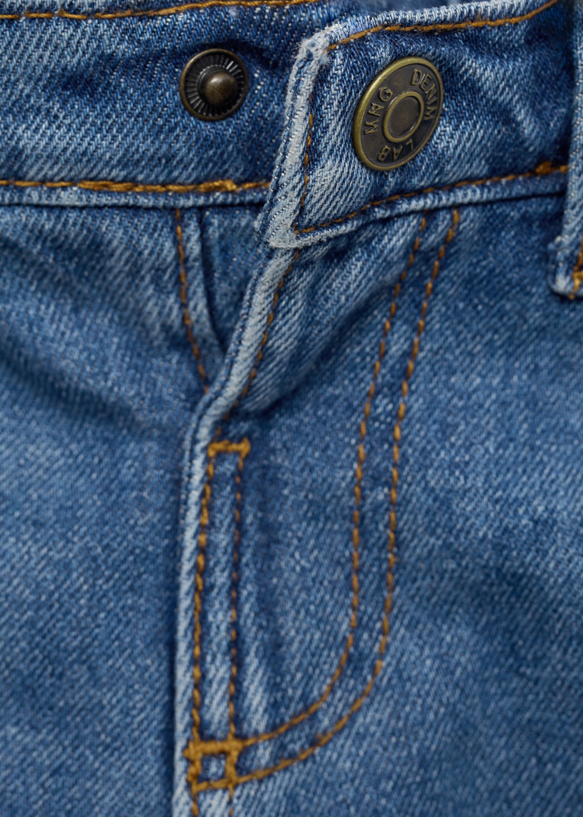 Jeans mit Tunnelzug - Detail des Artikels 8, Mittelblau. Ref: 77097926-00.