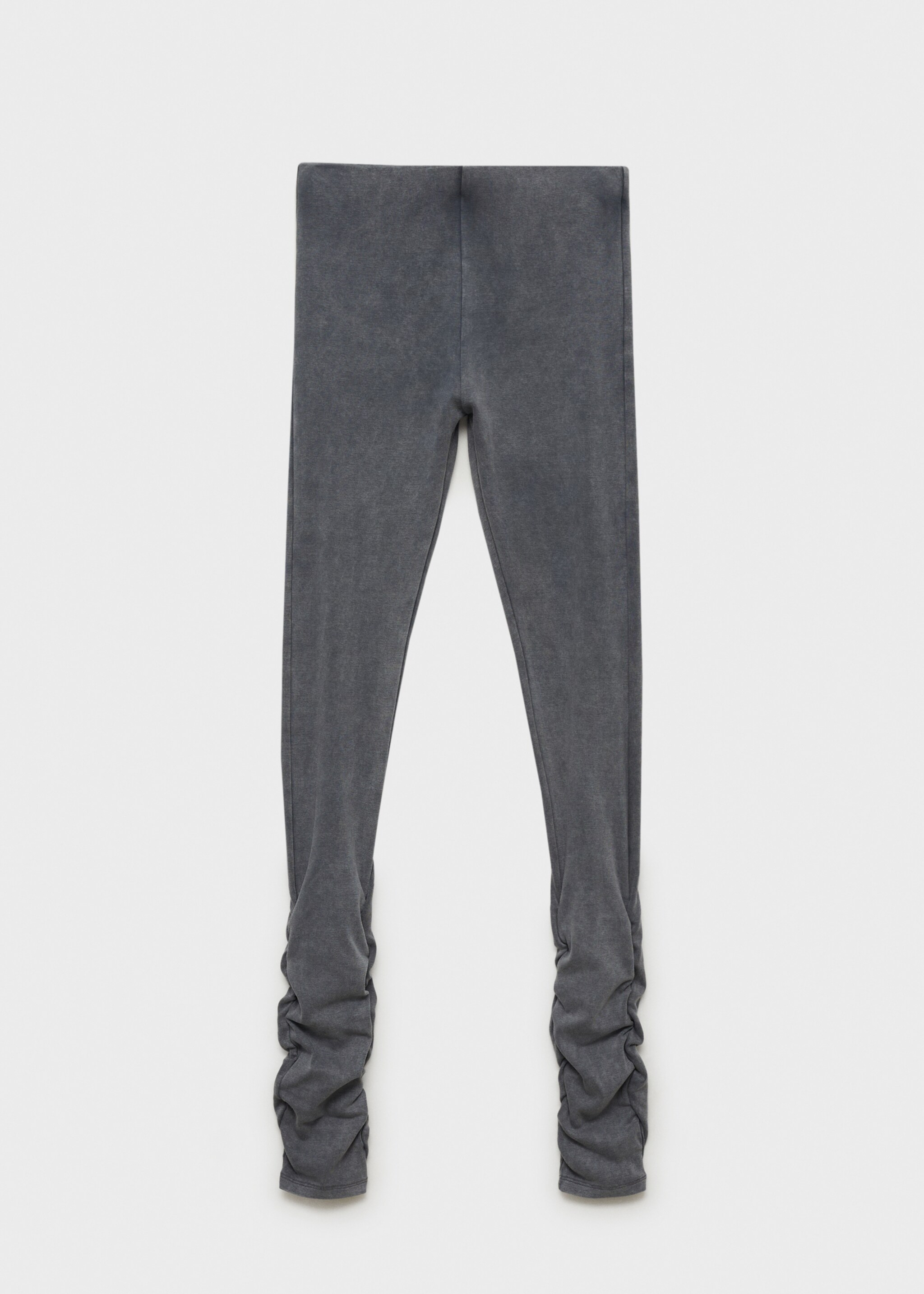 Ruched hem leggings - Article without model, Grey. Ref: 77097937-00.